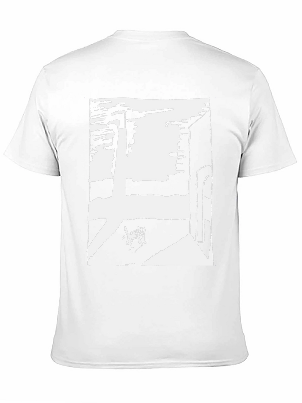 Abstract Graphic Tee - Black