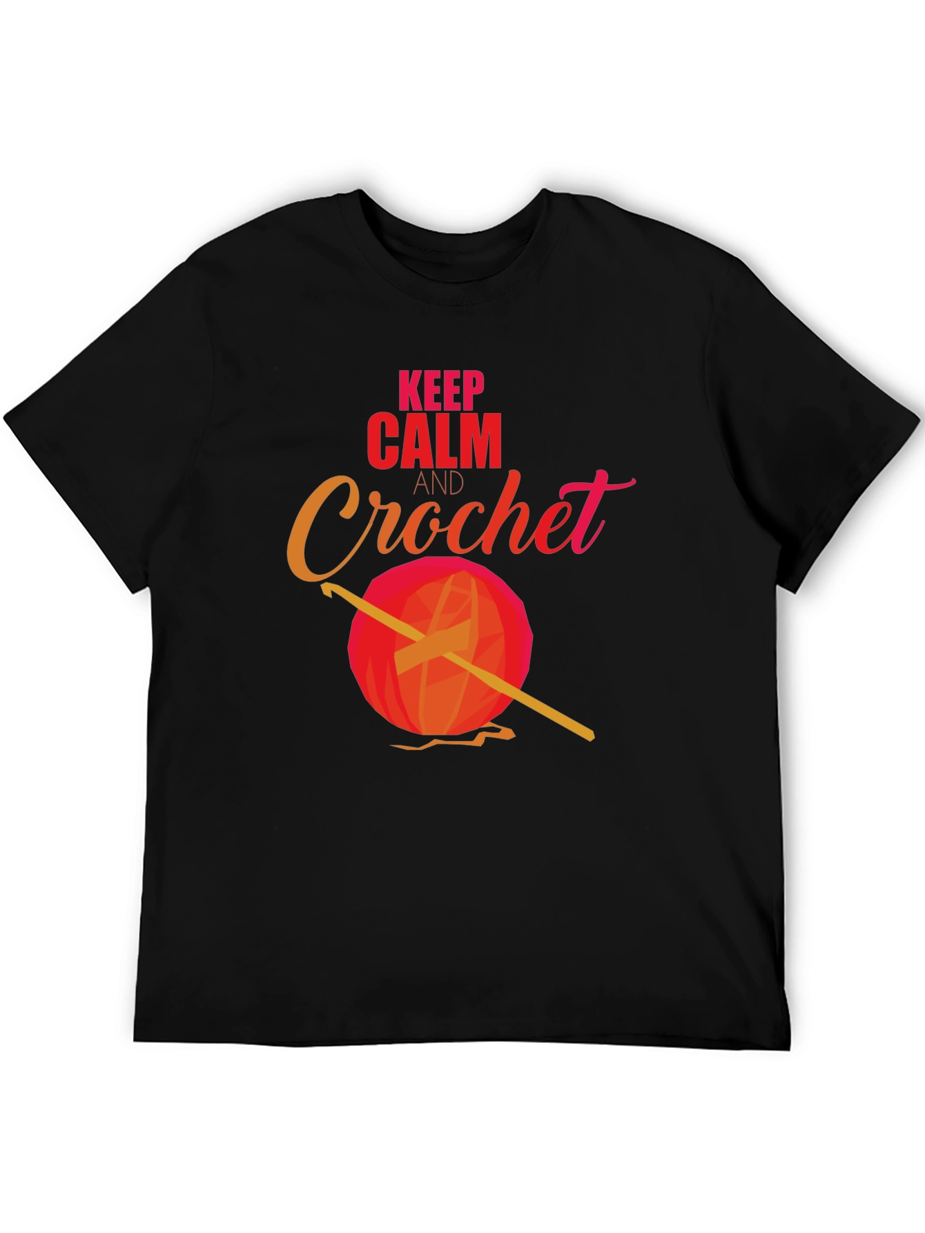 Keep Calm and Crochet T-Shirt - Yarn Hook Tee