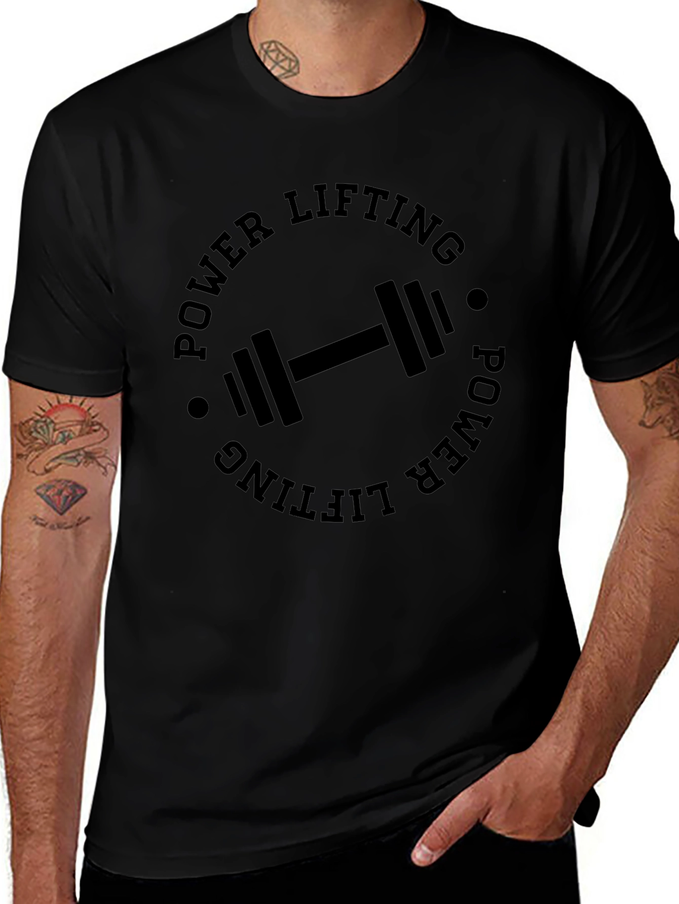 Power Lifting Graphic Tee - Gym Workout Shirt