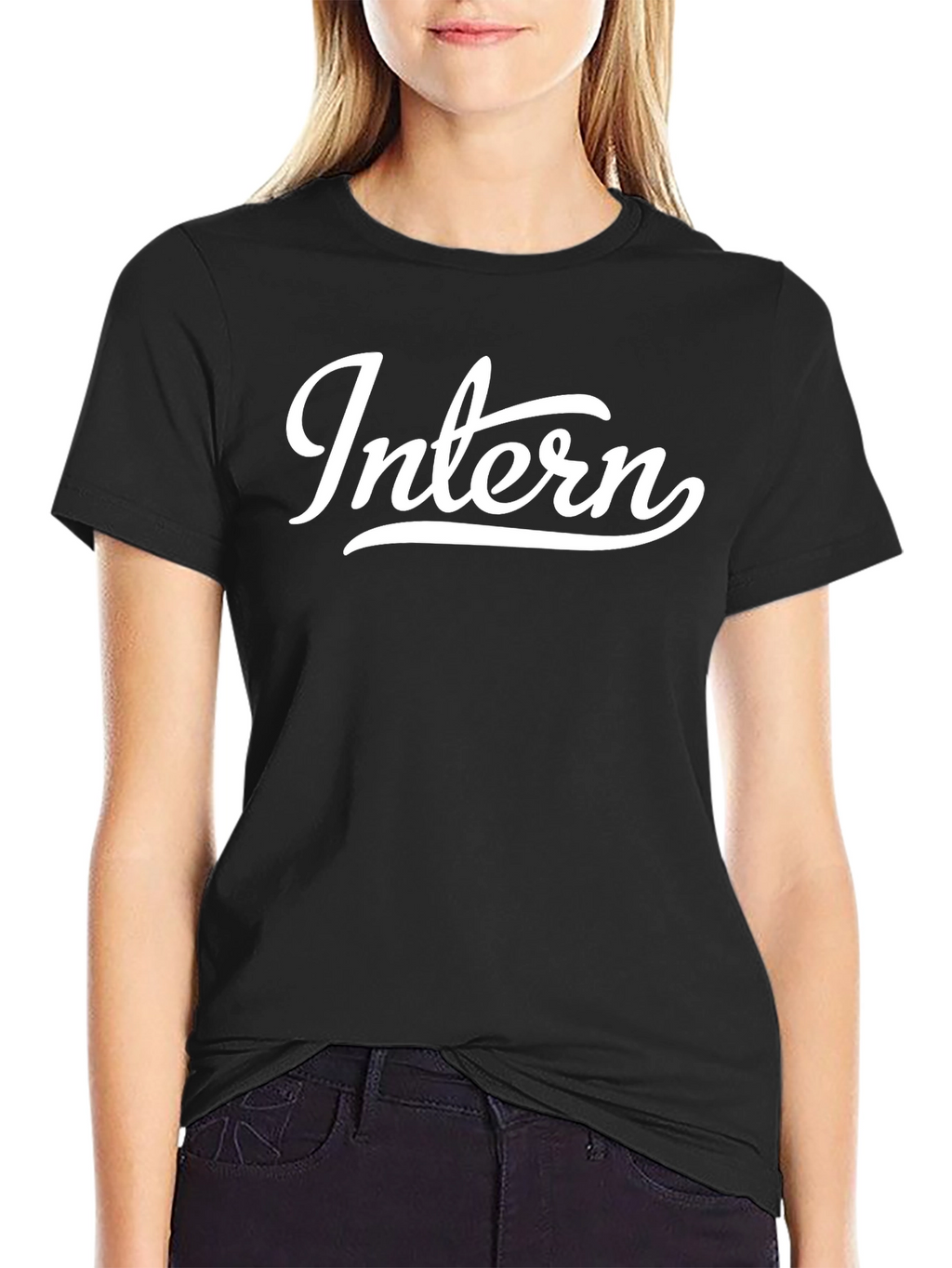 Intern Graphic T-Shirt | Black Cotton Tee