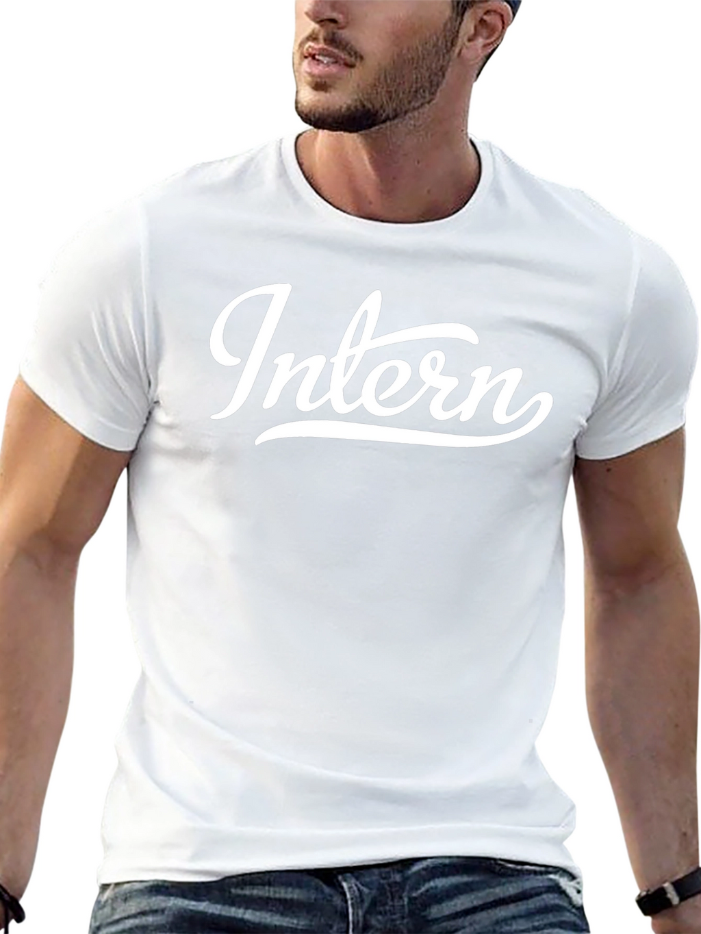 Intern Graphic T-Shirt | Black Cotton Tee