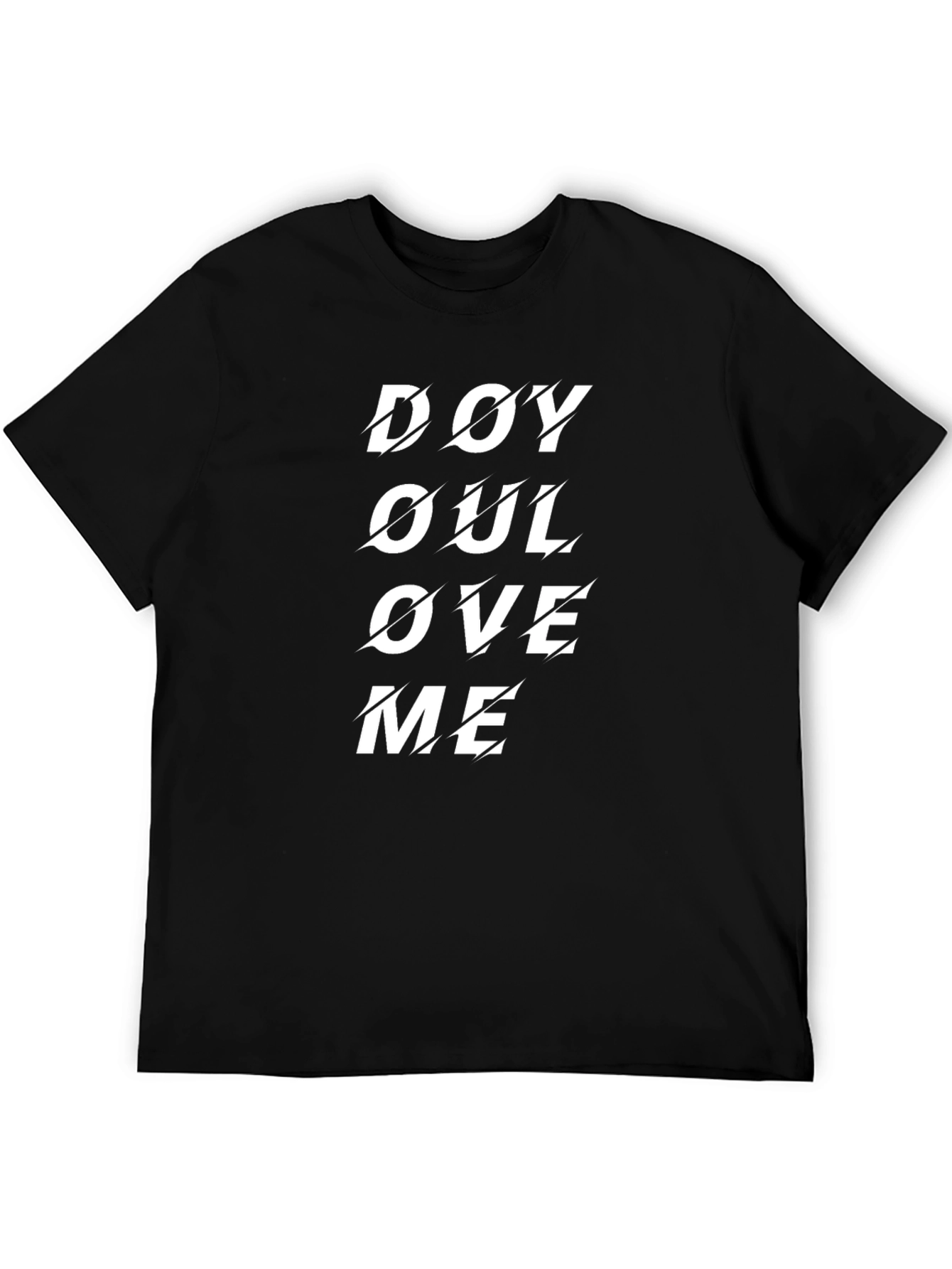 Do You Love Me Black Graphic Tee