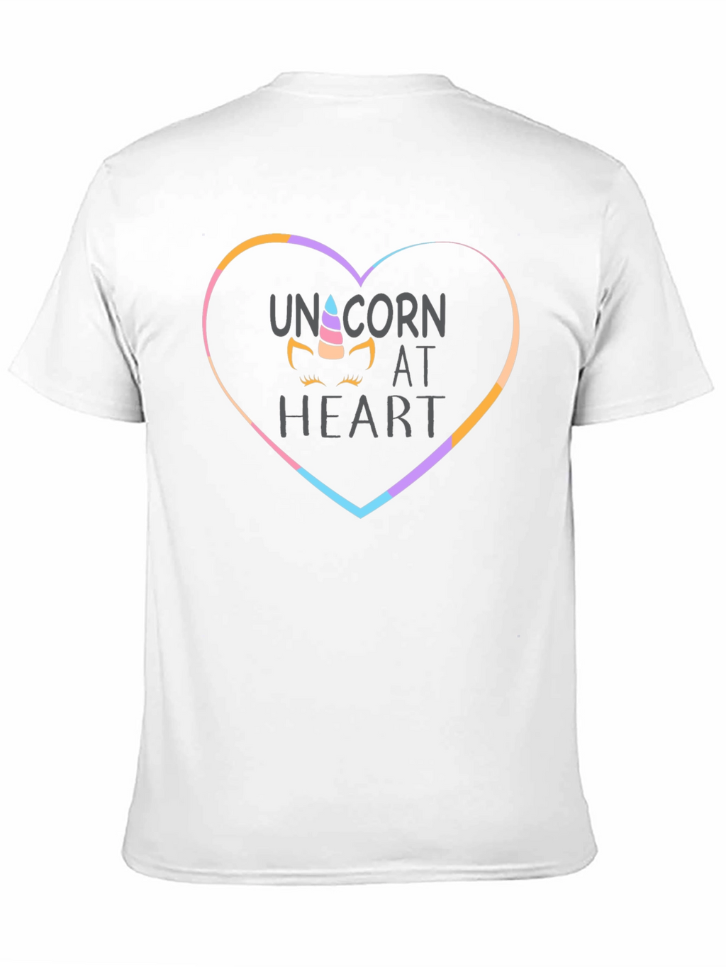 Unicorn at Heart Black T-Shirt