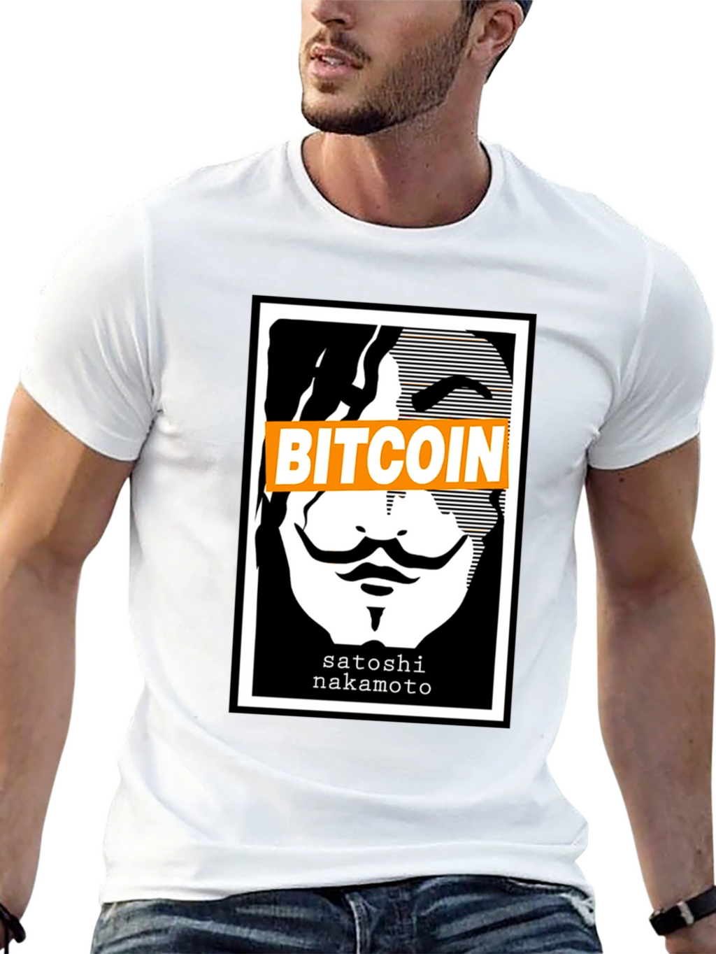 Bitcoin Satoshi Nakamoto Graphic T-Shirt