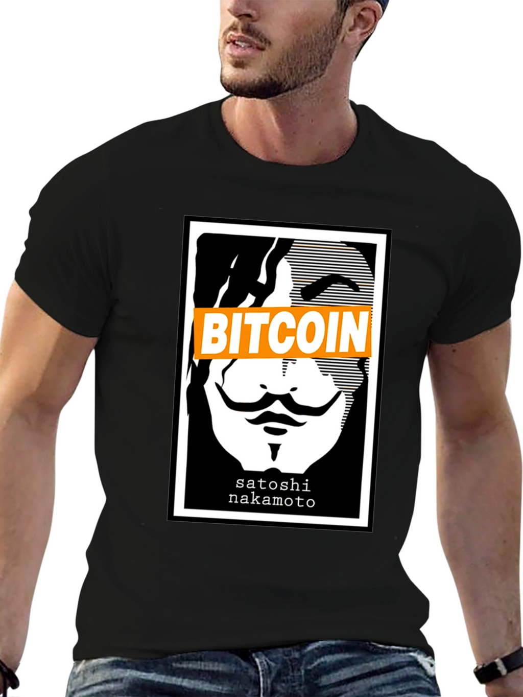 Bitcoin Satoshi Nakamoto Graphic T-Shirt