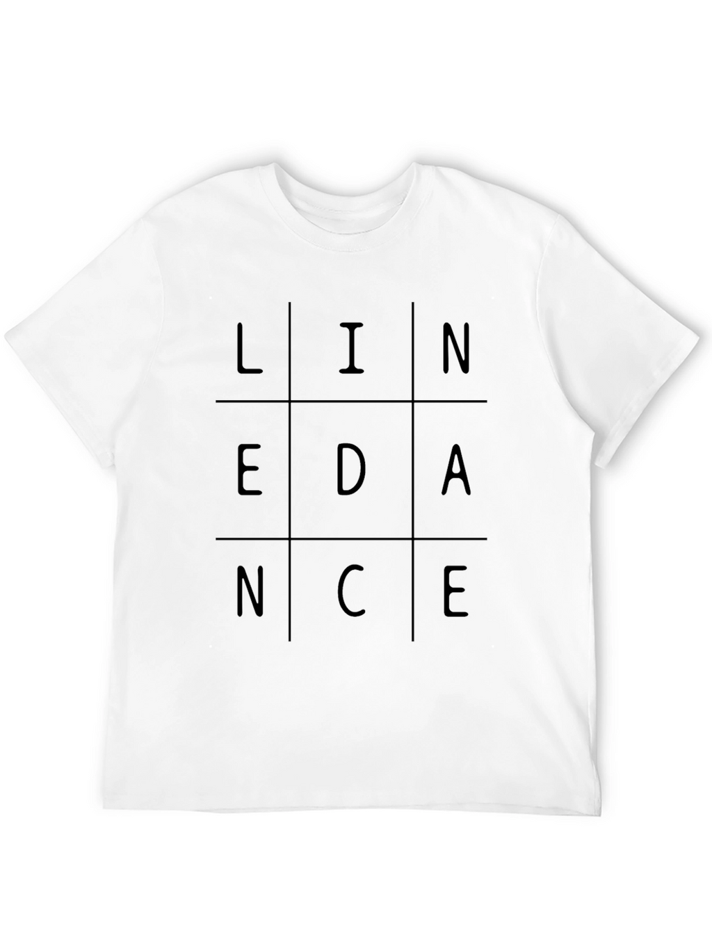 LINEDANCE Graphic T-Shirt - Trendy Grid Design