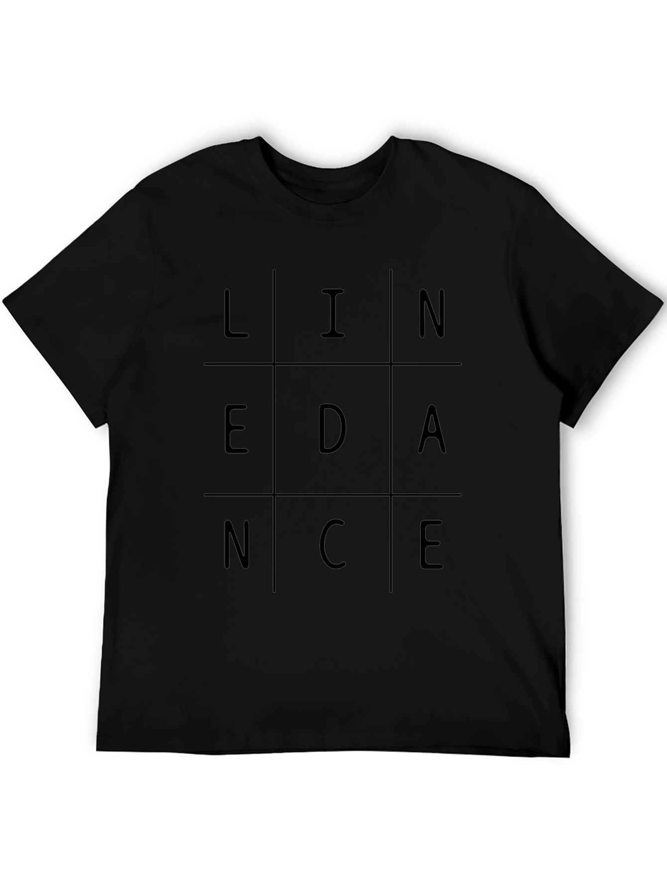 LINEDANCE Graphic T-Shirt - Trendy Grid Design