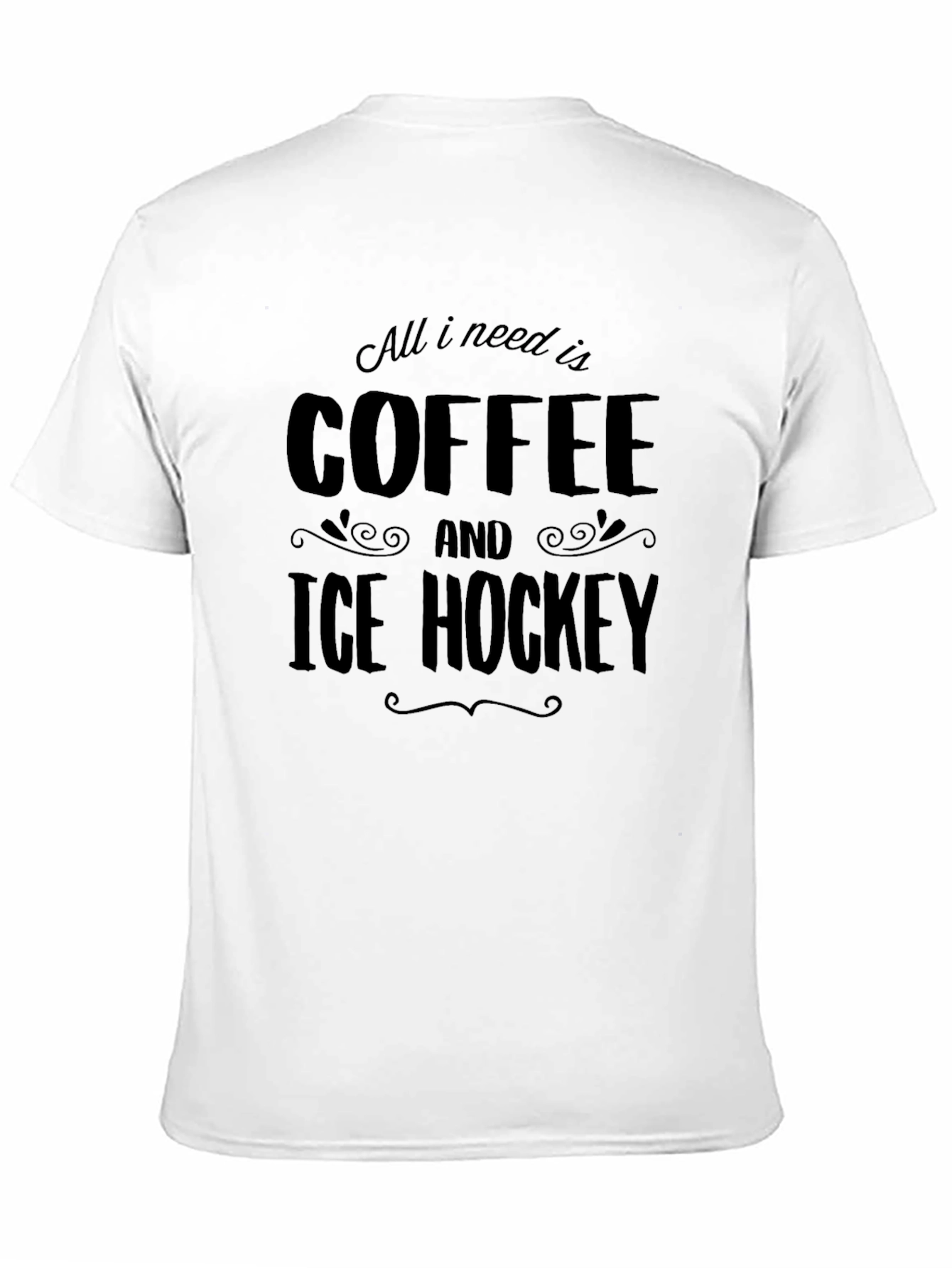 Coffee and Ice Hockey T-Shirt