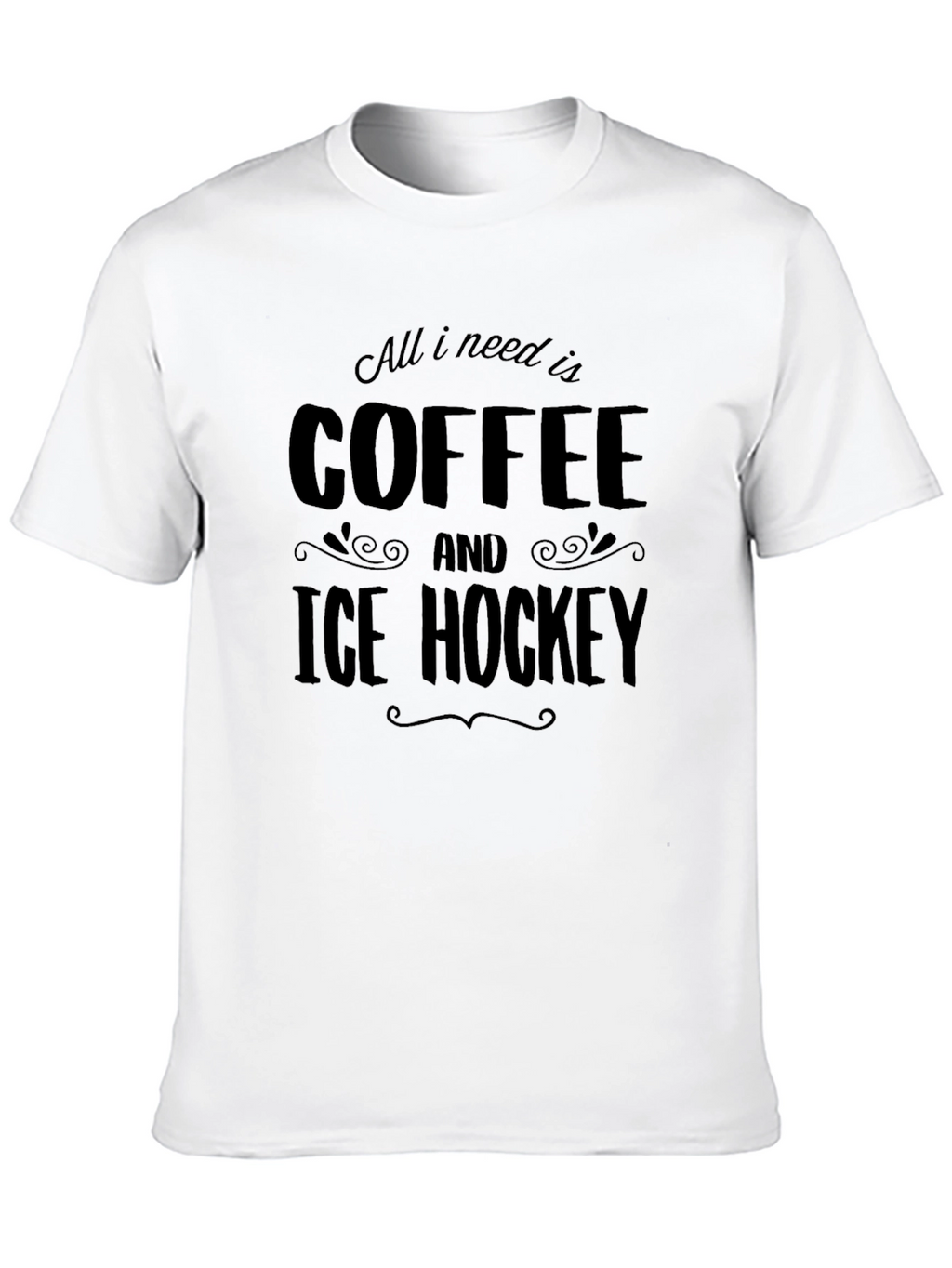 Coffee and Ice Hockey T-Shirt