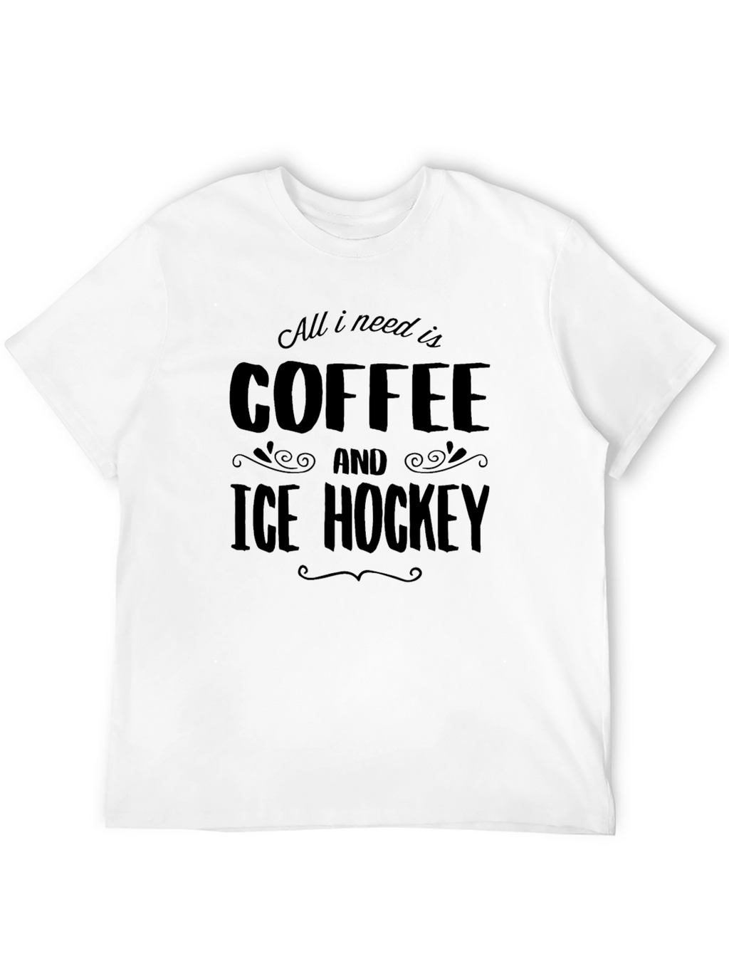 Coffee and Ice Hockey T-Shirt
