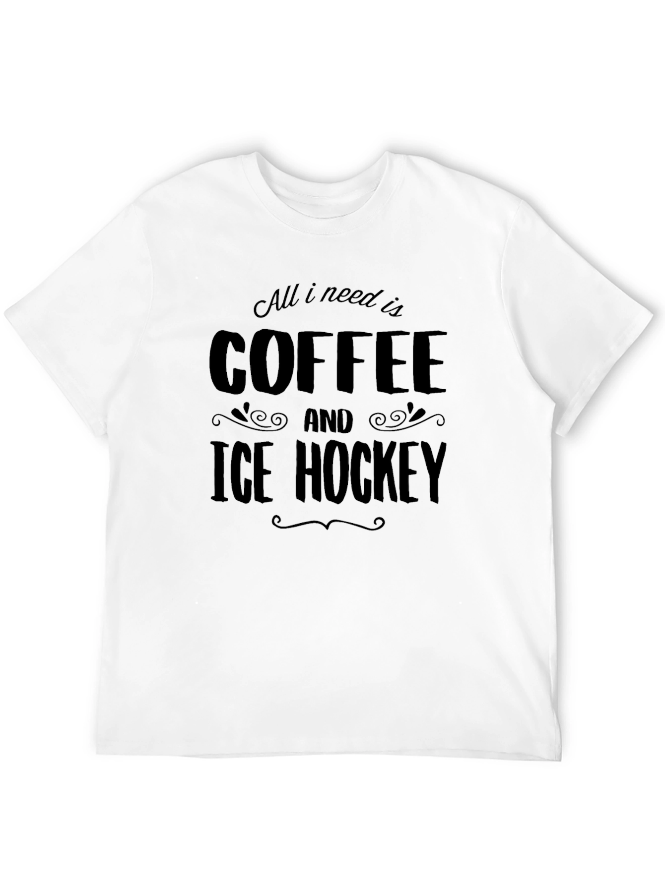 Coffee and Ice Hockey T-Shirt
