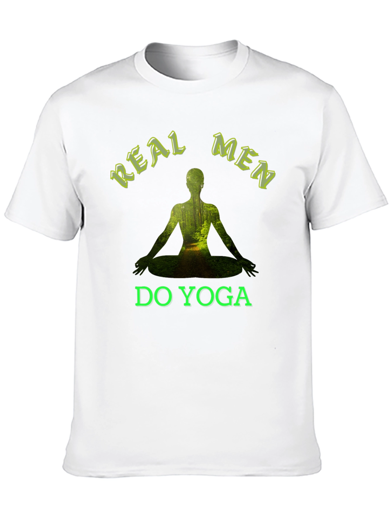 Real Men Do Yoga T-Shirt - Nature Inspired Design