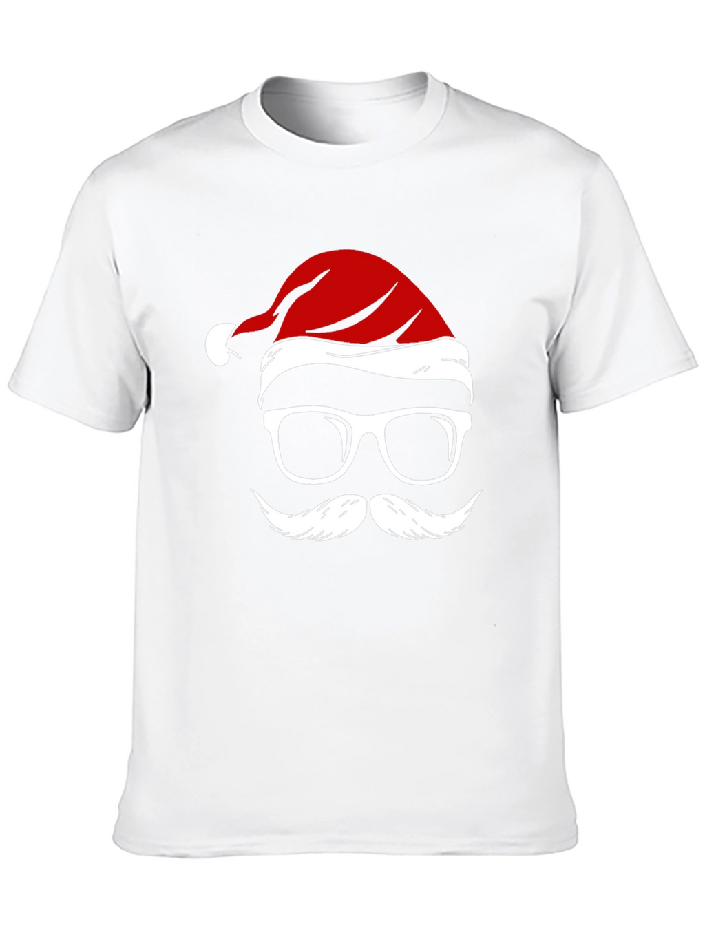 Festive Santa Graphic Tee - Holiday Cheer