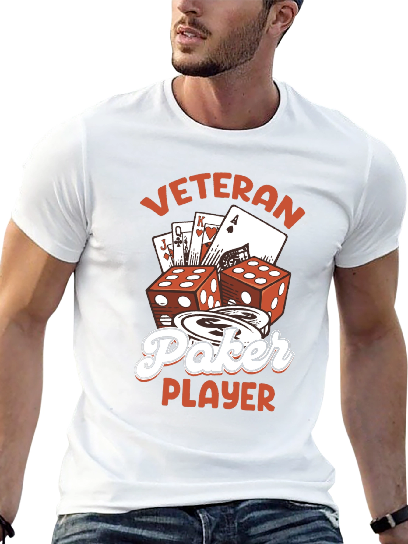 Veteran Poker Player Graphic Tee