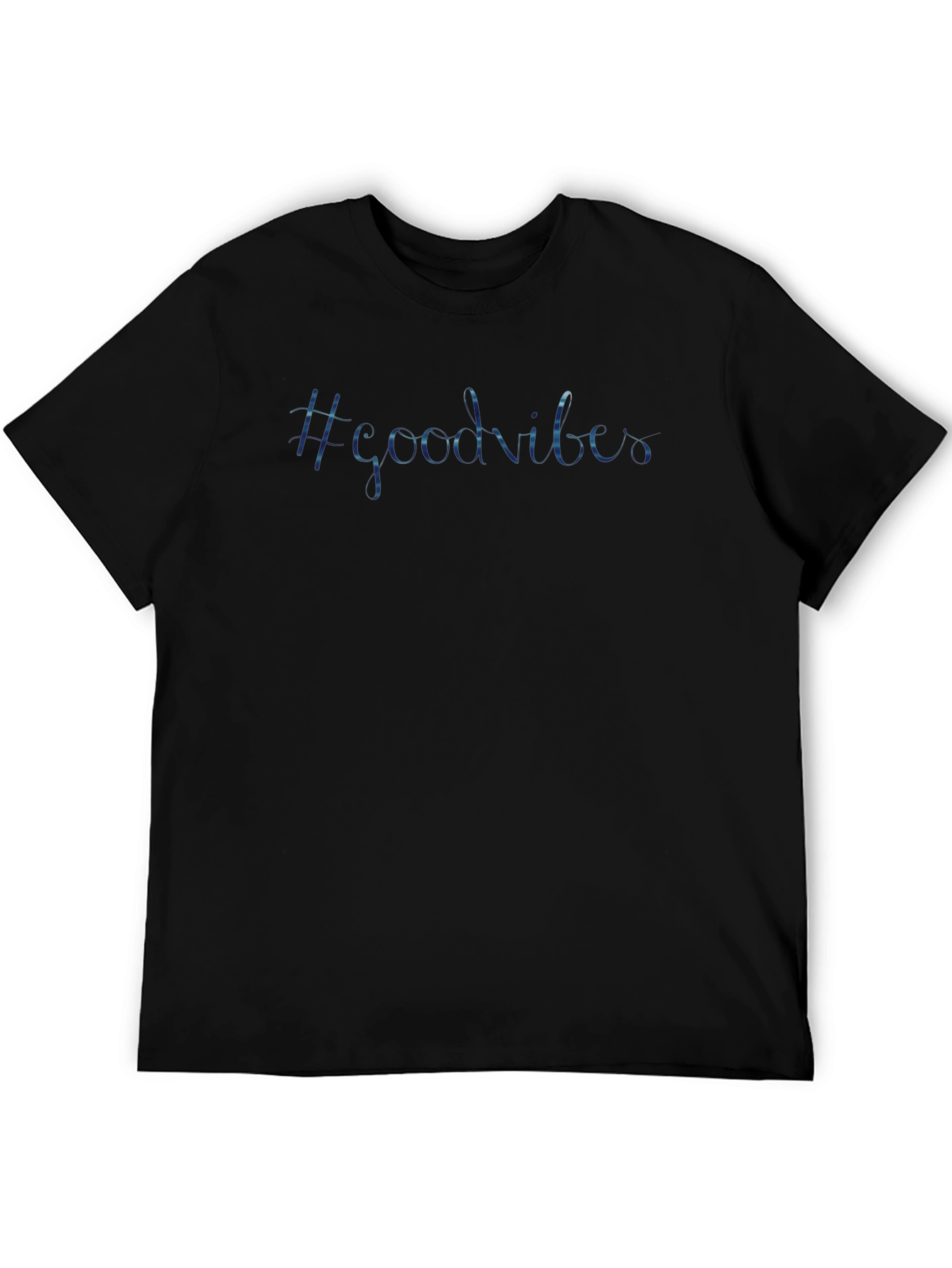 #GoodVibes Black T-Shirt - Trendy and Comfy