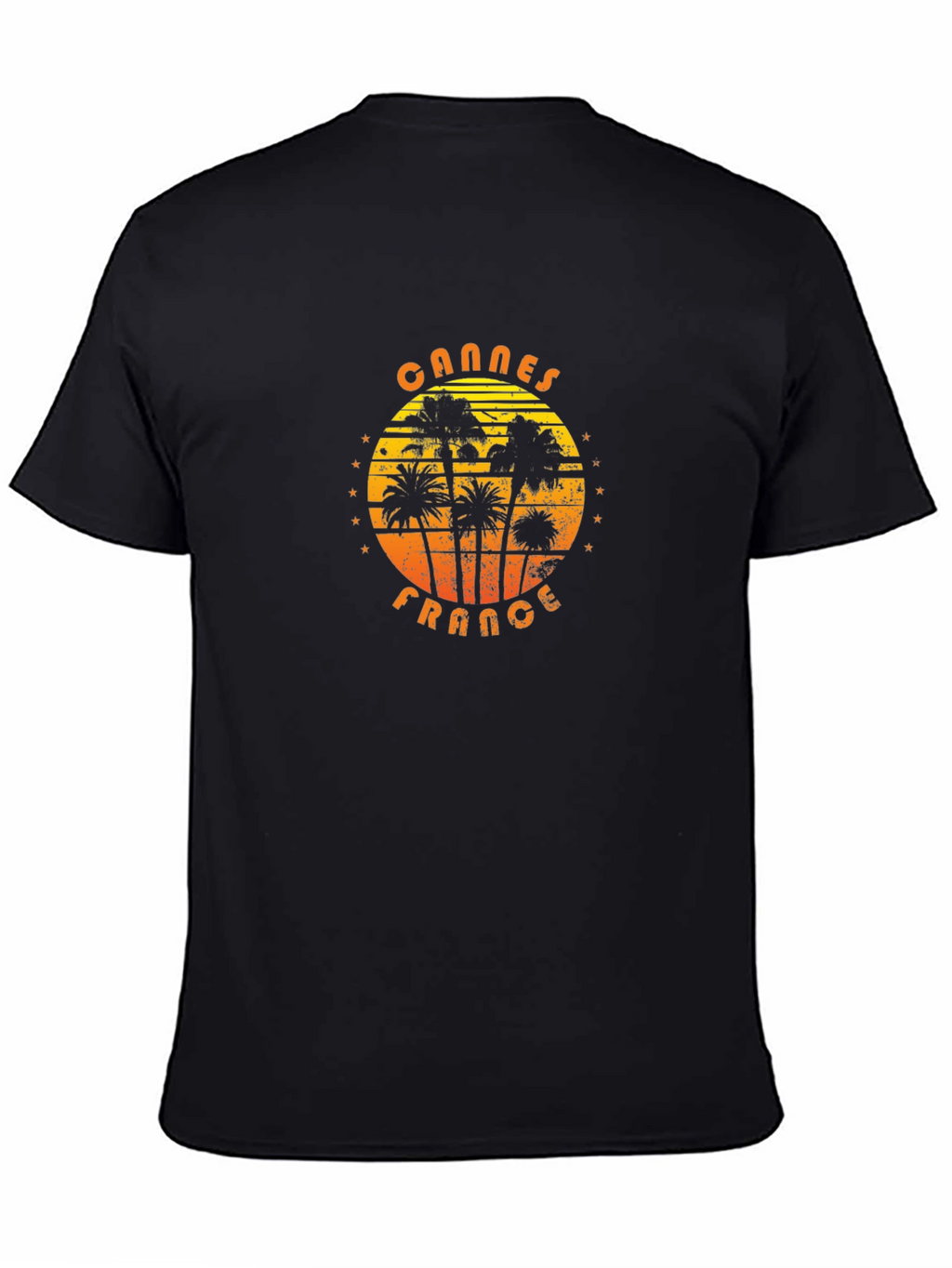 Cannes France Graphic T-Shirt - Palm Tree Design