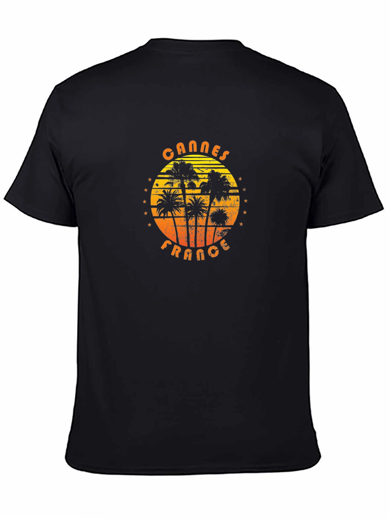 Cannes France Graphic T-Shirt - Palm Tree Design