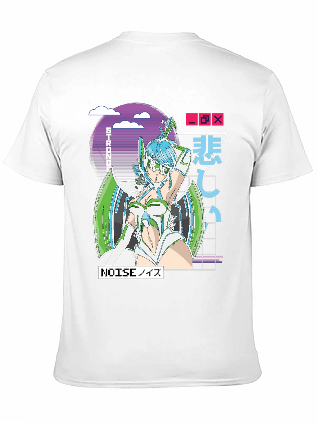 Anime Cyberpunk Graphic T-Shirt