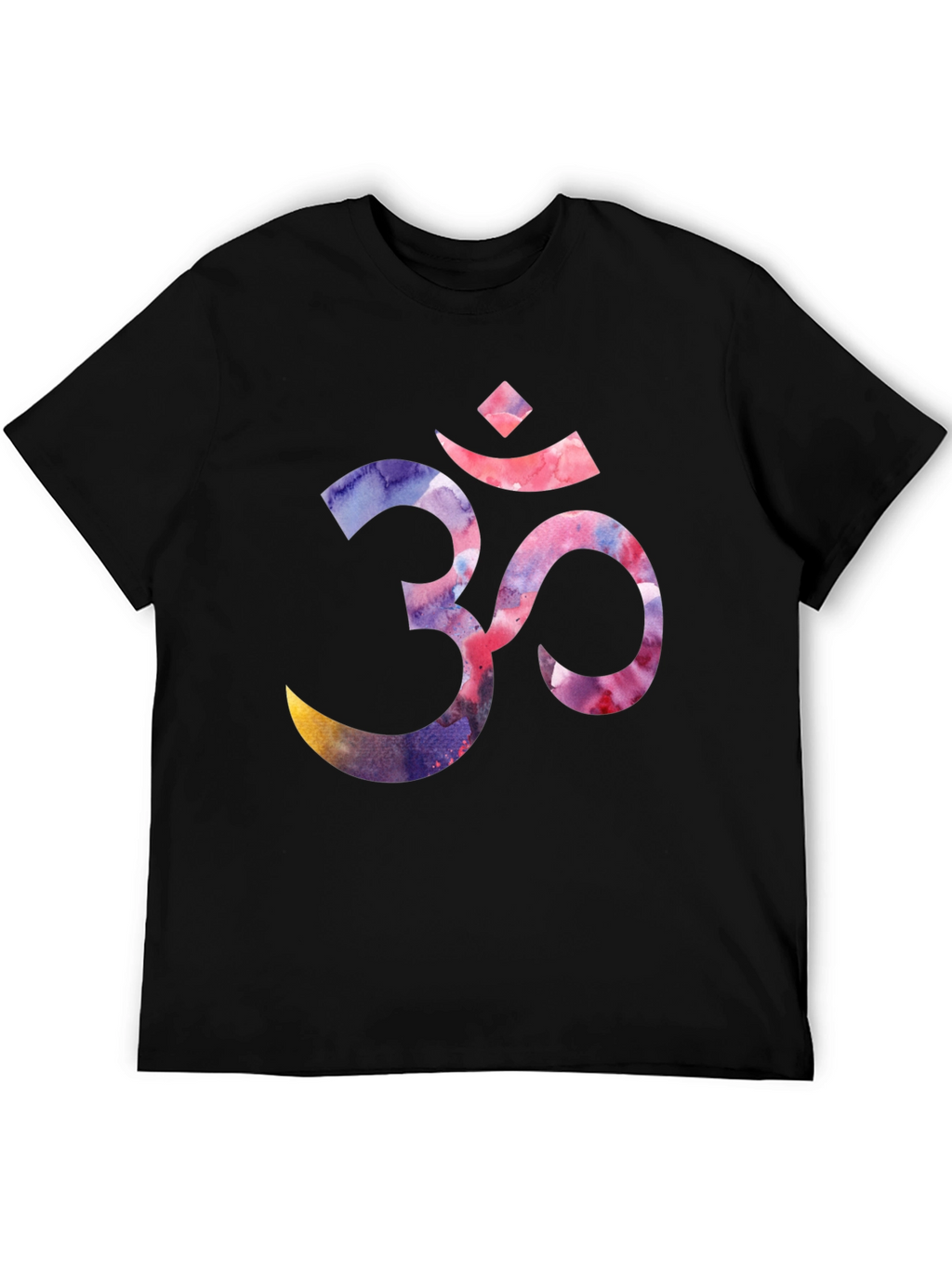 Om Symbol Graphic T-Shirt - Black Crew Neck Tee