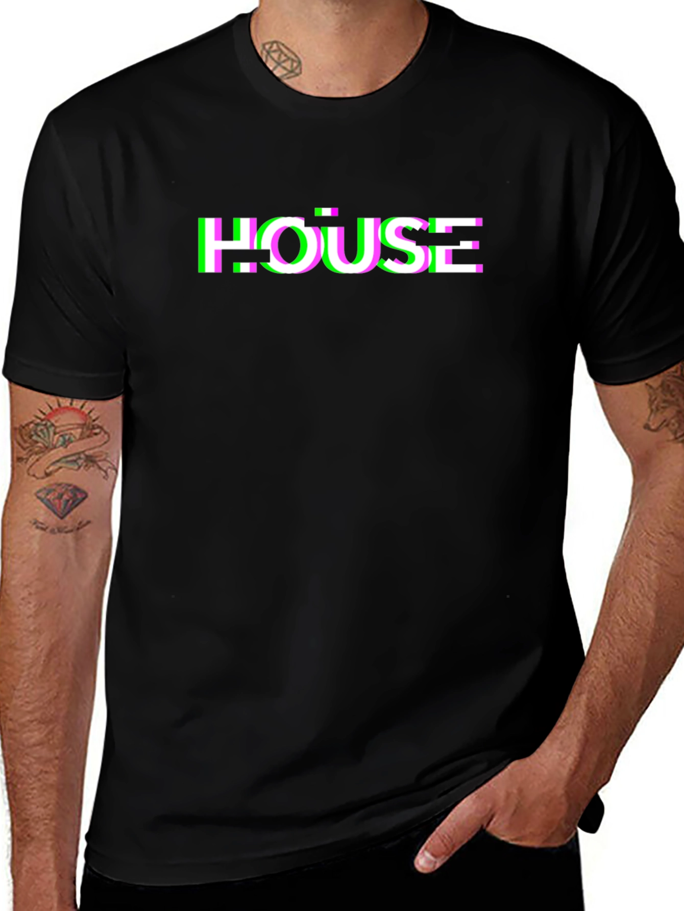HOUSE Glitch T-Shirt - Unique Style