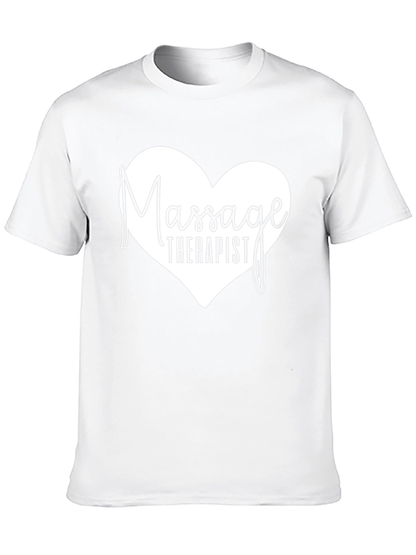 Massage Therapist Heart Graphic T-Shirt