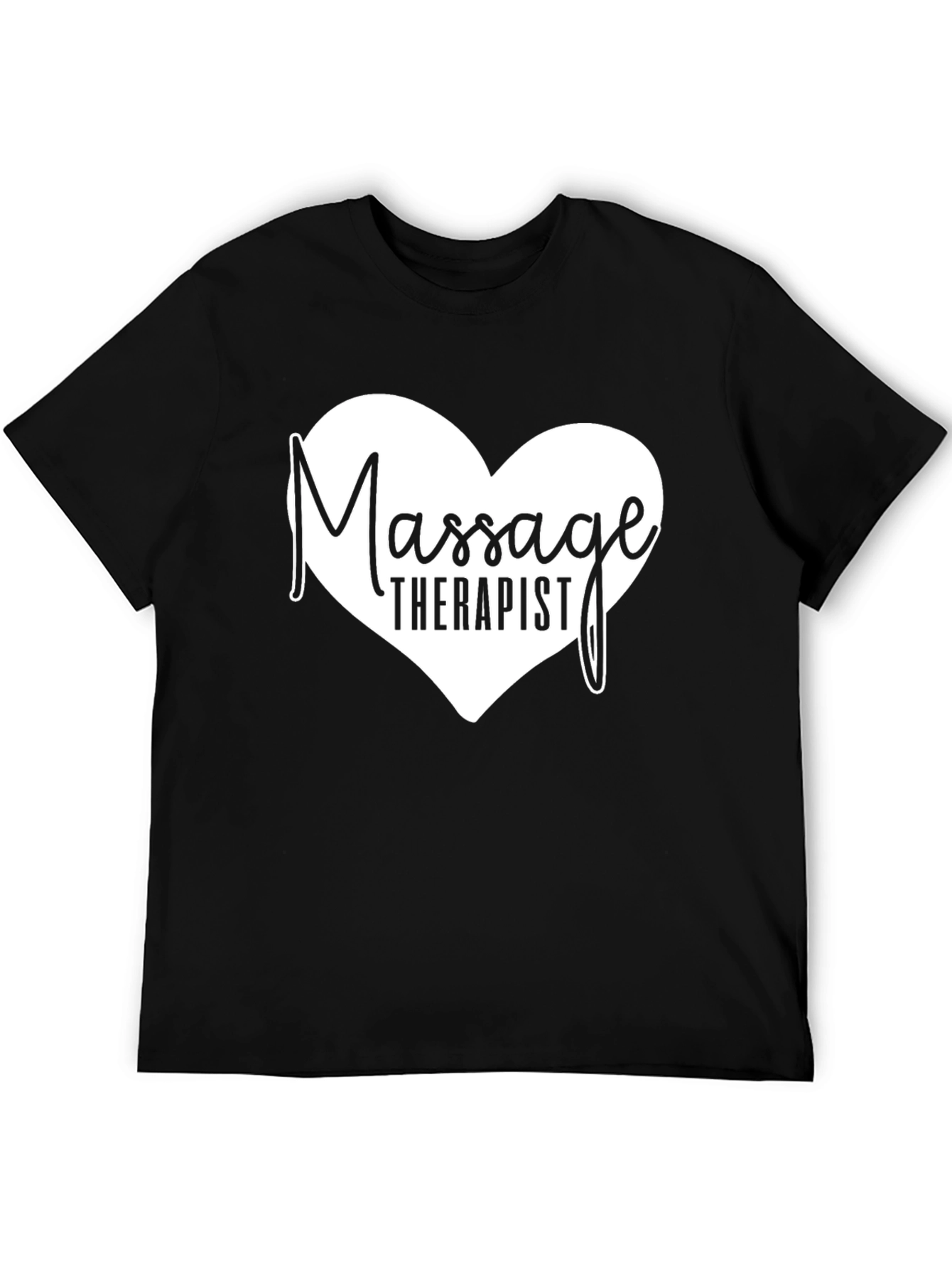 Massage Therapist Heart Graphic T-Shirt
