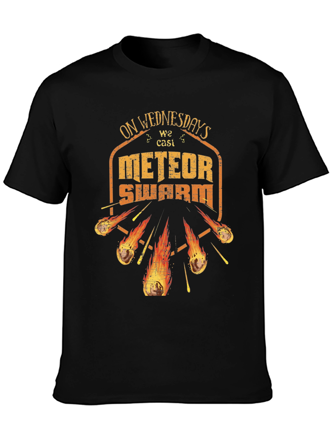 On Wednesdays We Cast Meteor Swarm Graphic T-Shirt