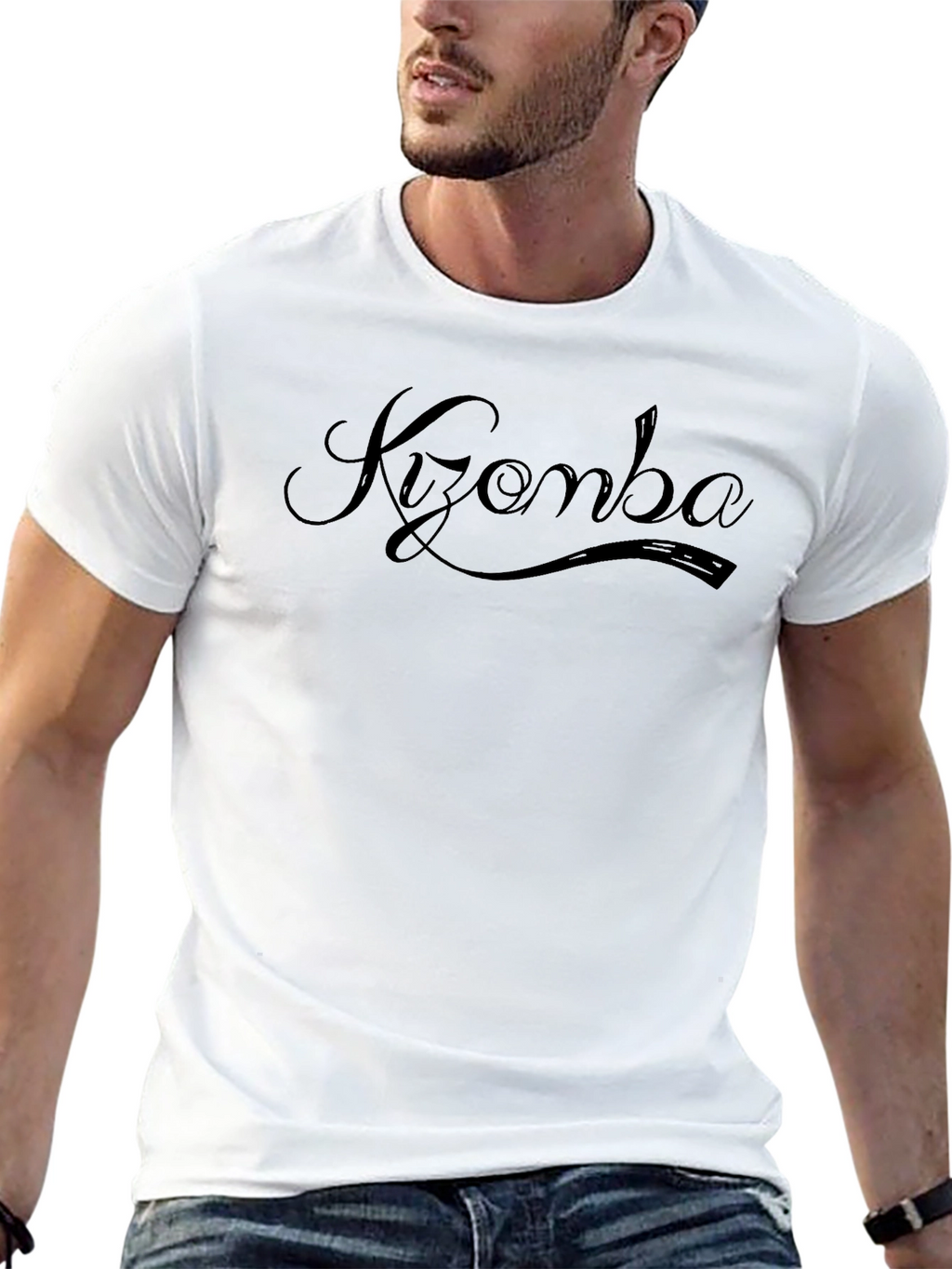 Kizomba Black T-Shirt - Stylish Dance Tee