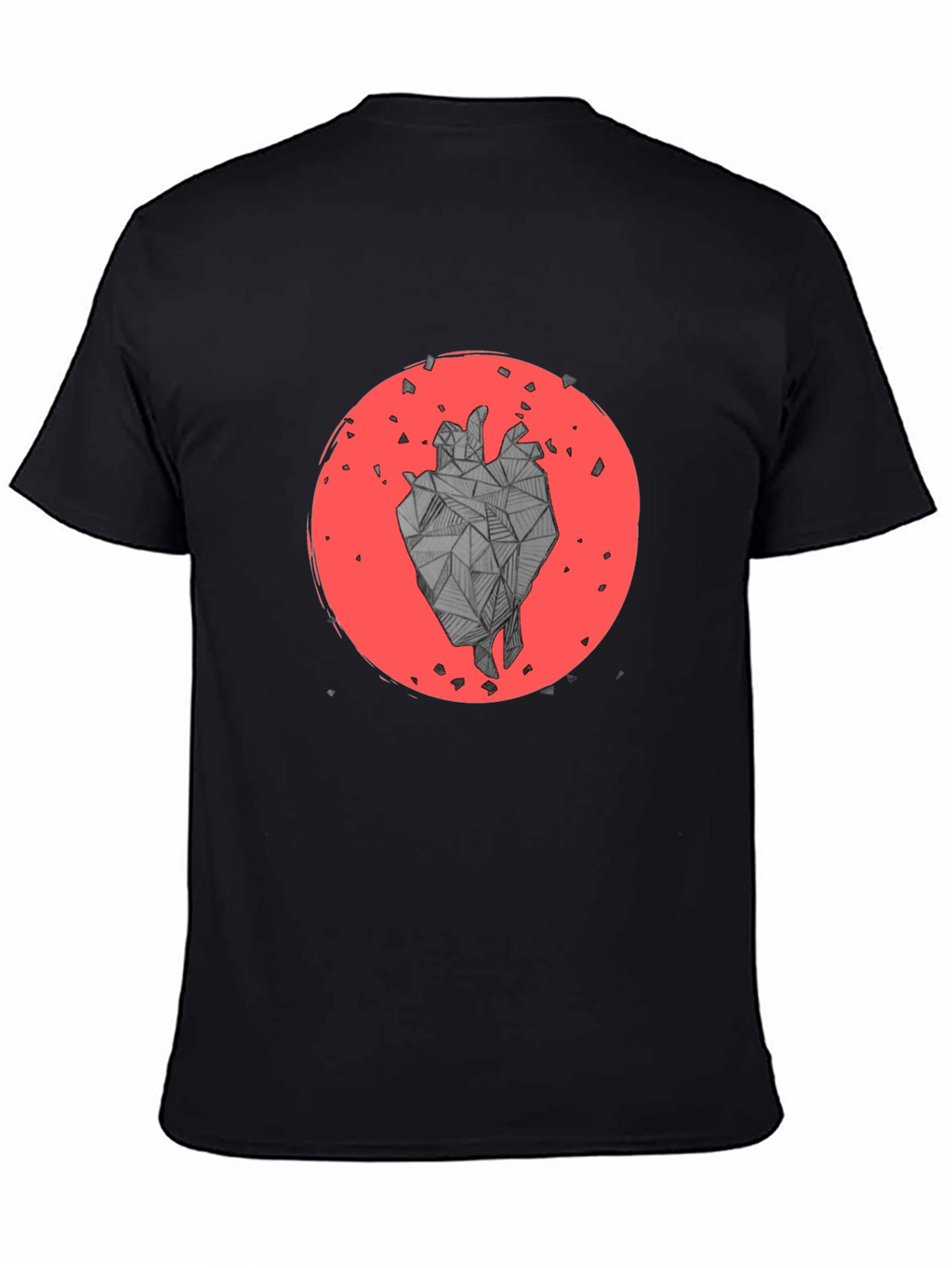 Geometric Heart Graphic T-Shirt