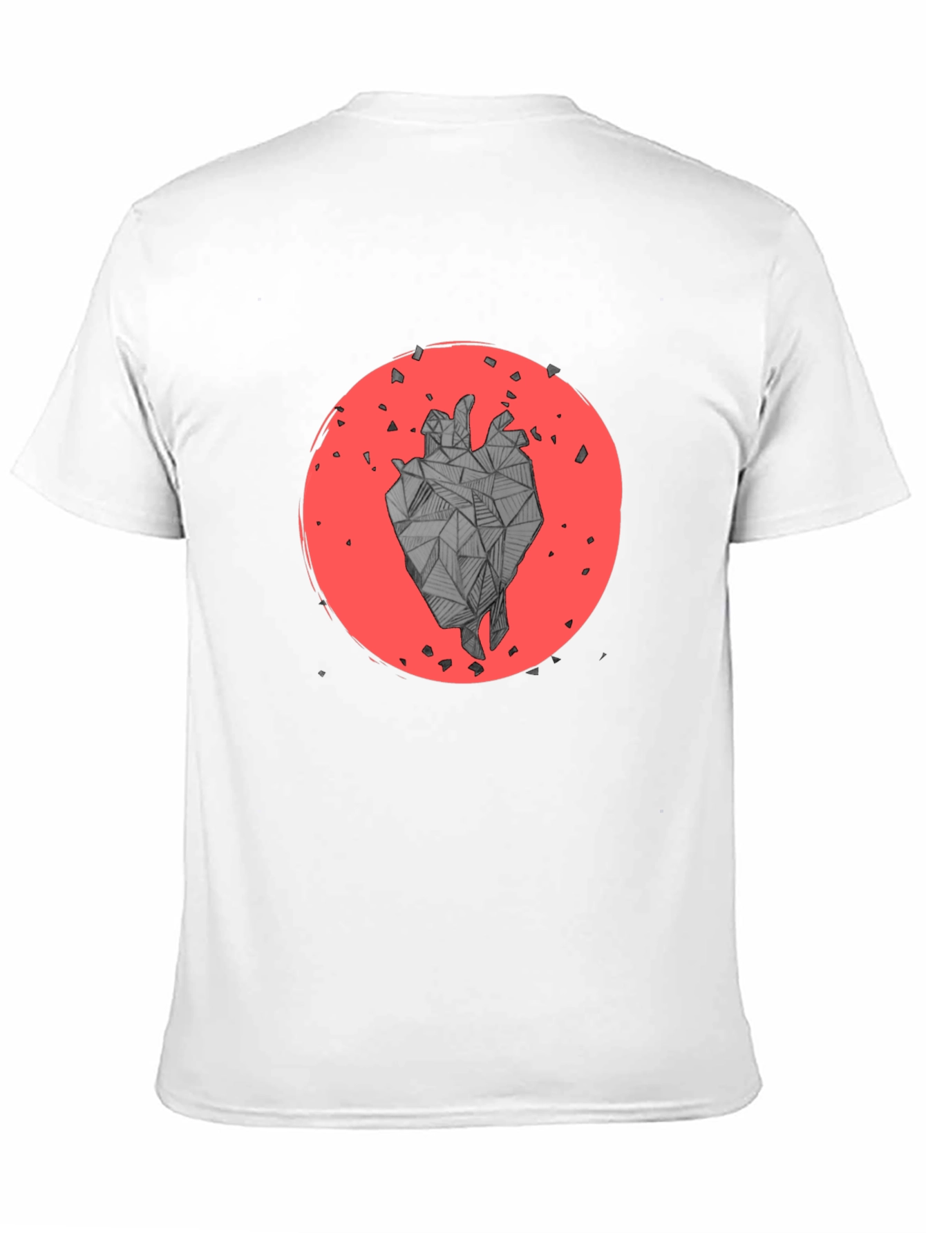 Geometric Heart Graphic T-Shirt