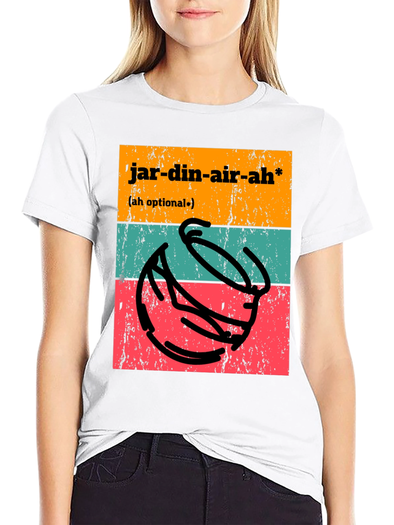 Jardin-air-ah T-Shirt - Funny Potting Joke