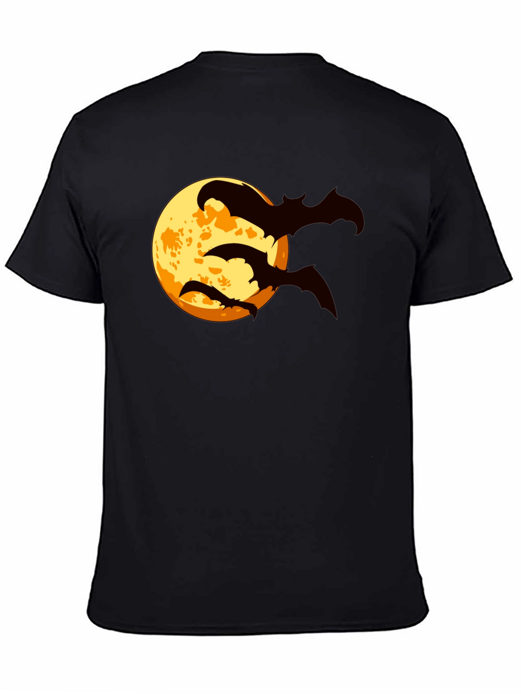 Halloween Bat Moon Graphic T-Shirt