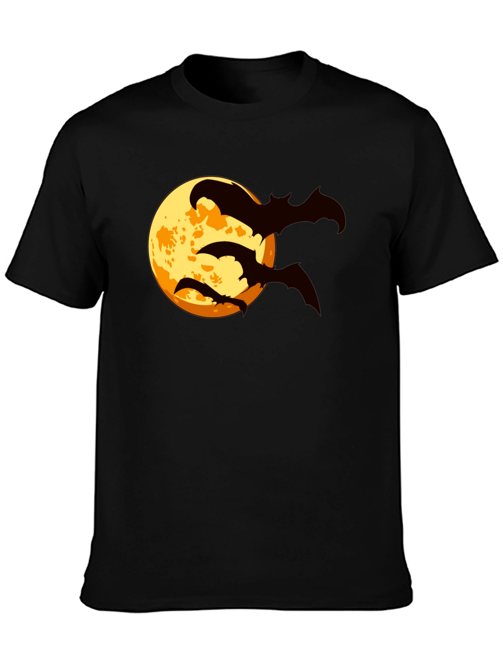 Halloween Bat Moon Graphic T-Shirt