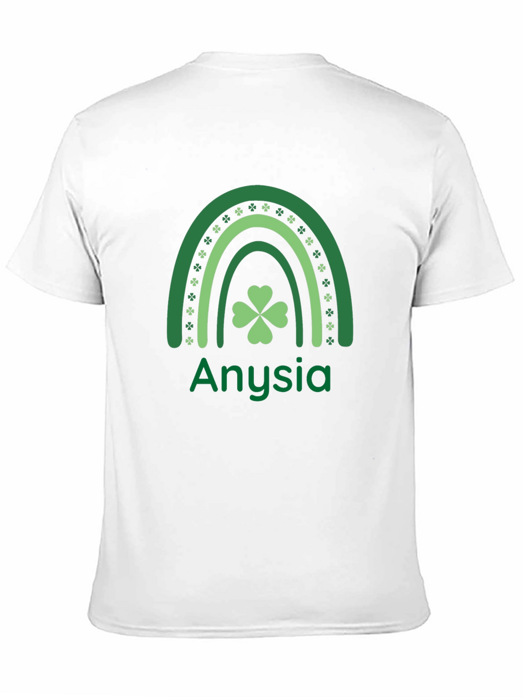 Anysia St. Patricks Day Shamrock Rainbow T-Shirt