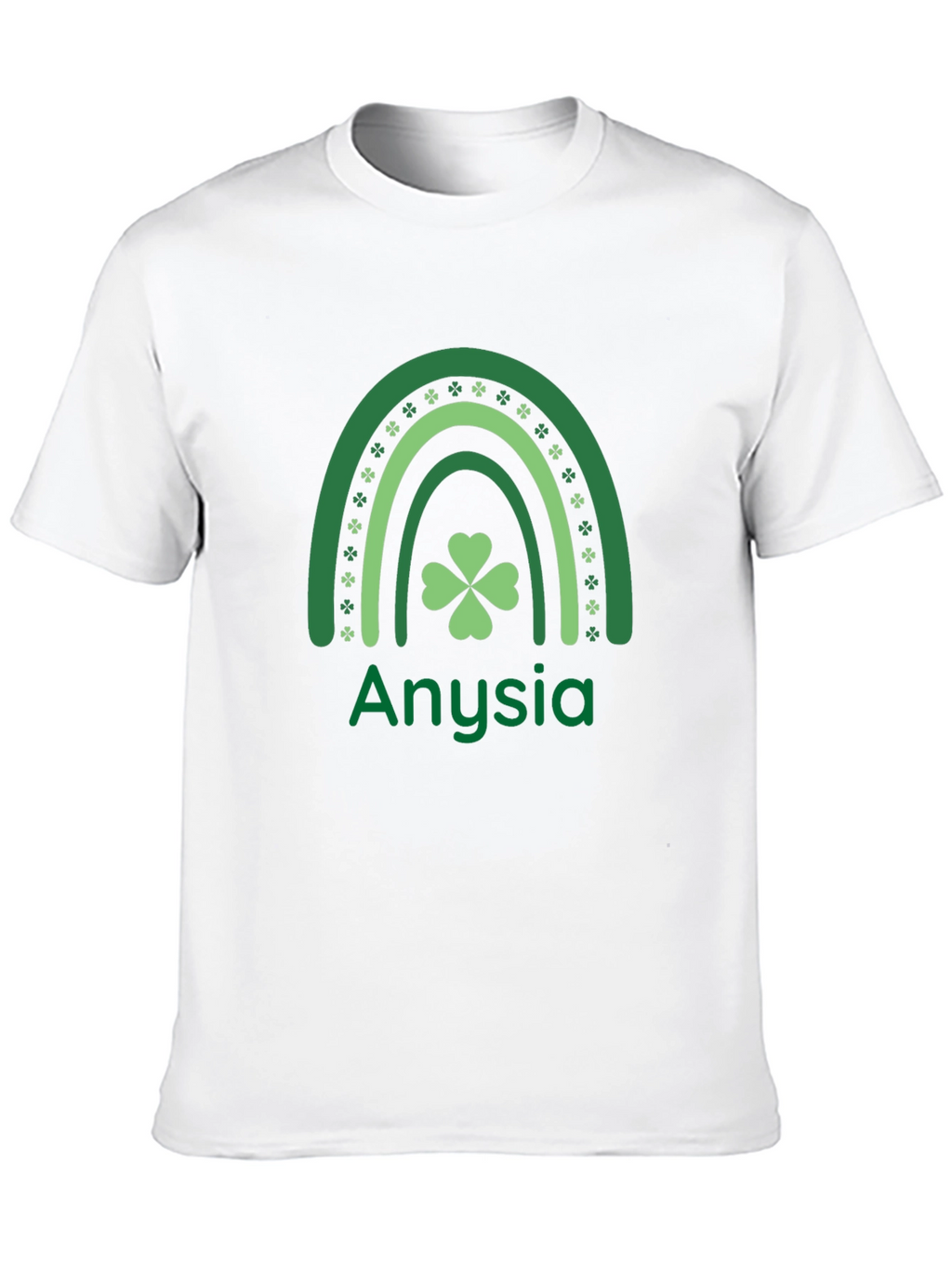Anysia St. Patricks Day Shamrock Rainbow T-Shirt