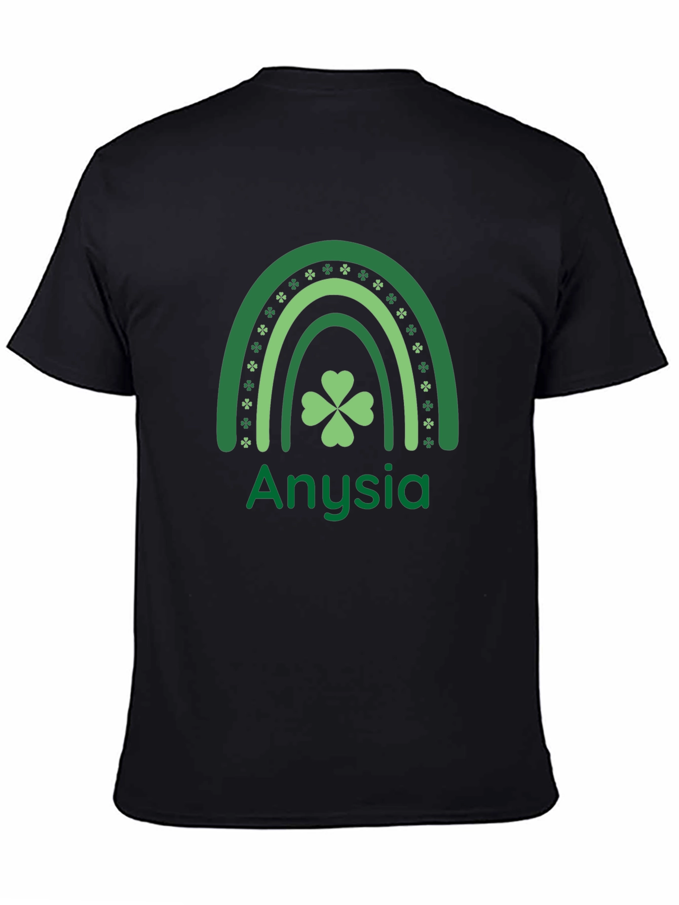 Anysia St. Patricks Day Shamrock Rainbow T-Shirt