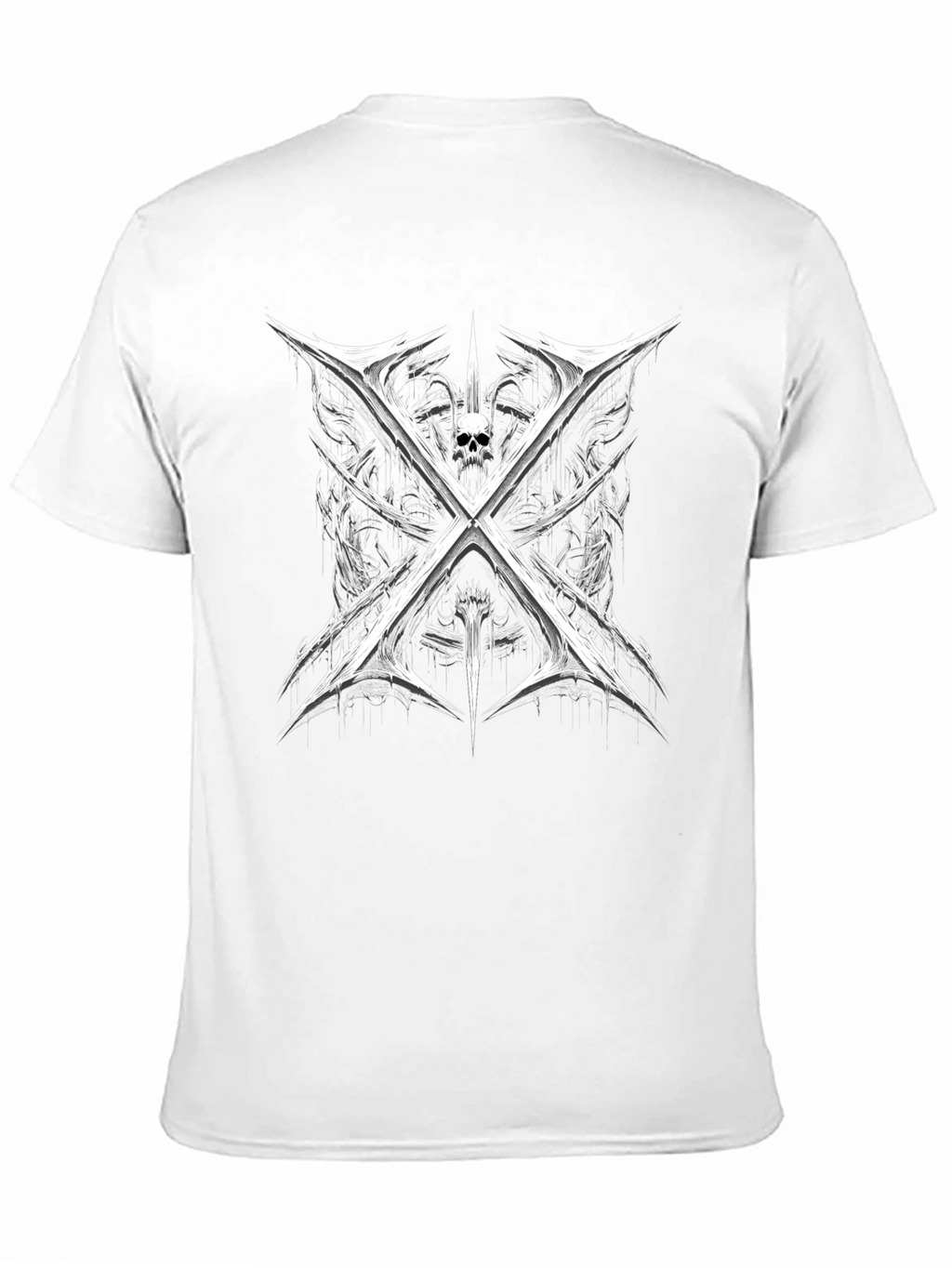 Skull & Blades Graphic Tee - Black