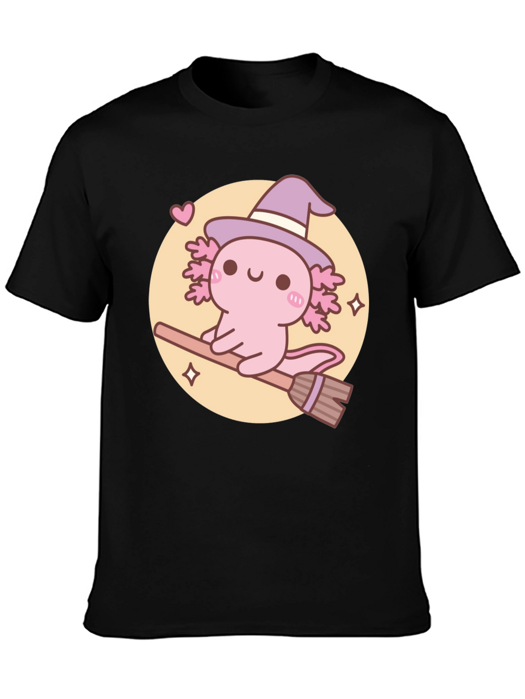 Axolotl Witch T-Shirt - Cute Halloween Tee