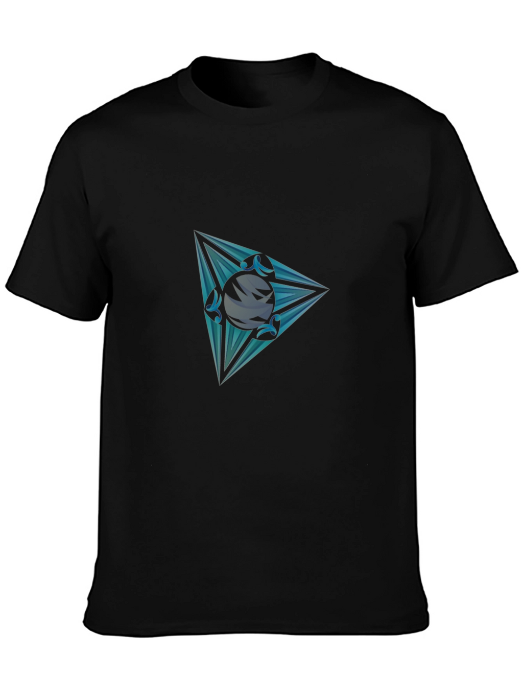 Mens Graphic Tee - Triangle Orb Design