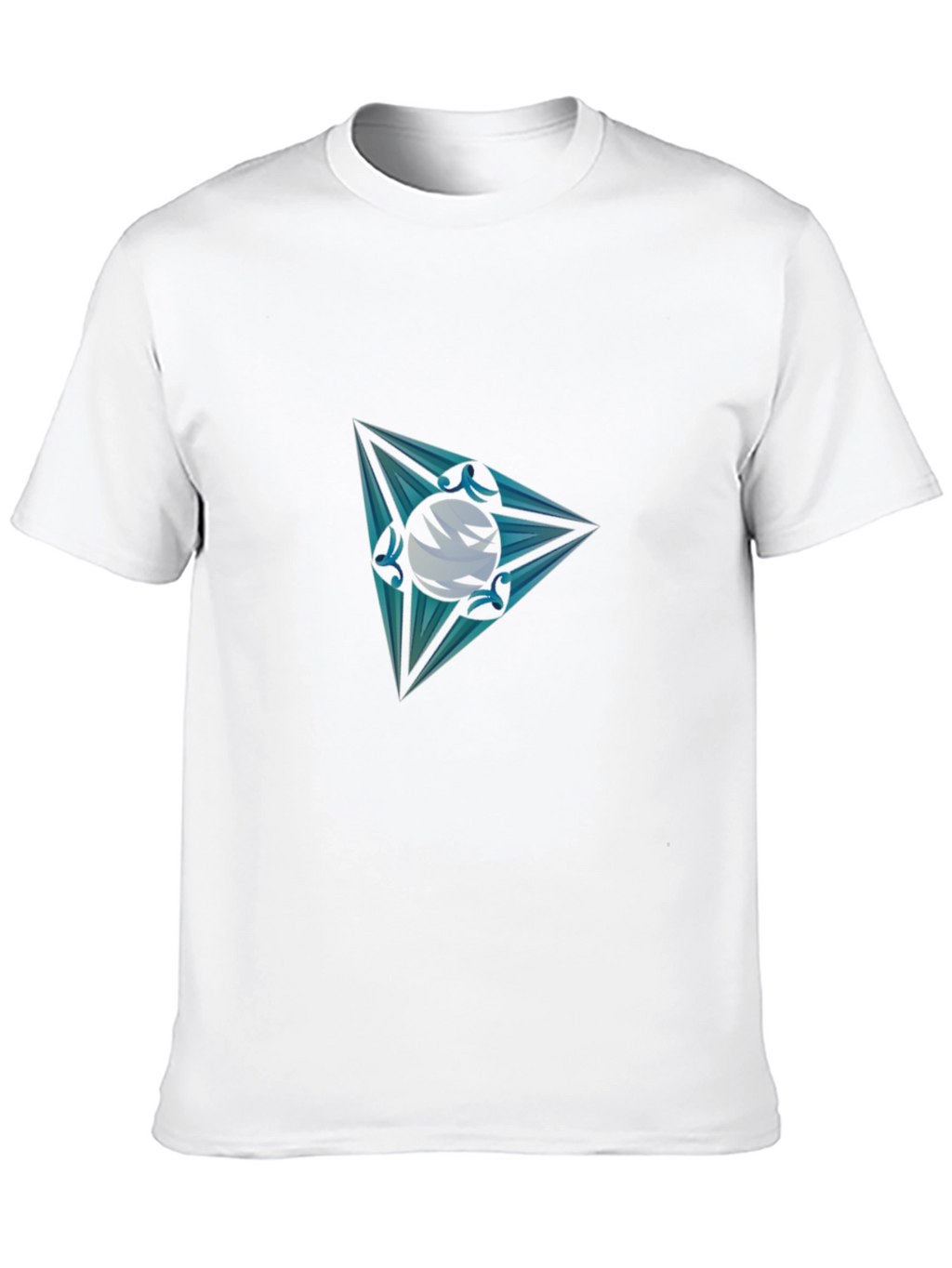 Mens Graphic Tee - Triangle Orb Design