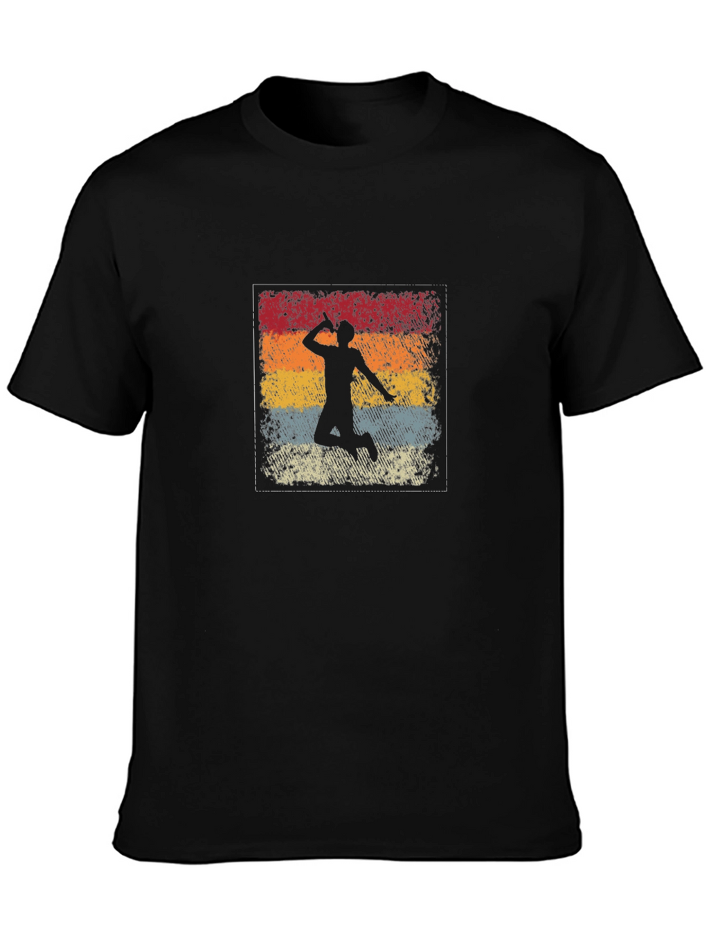 Retro Badminton Player T-Shirt