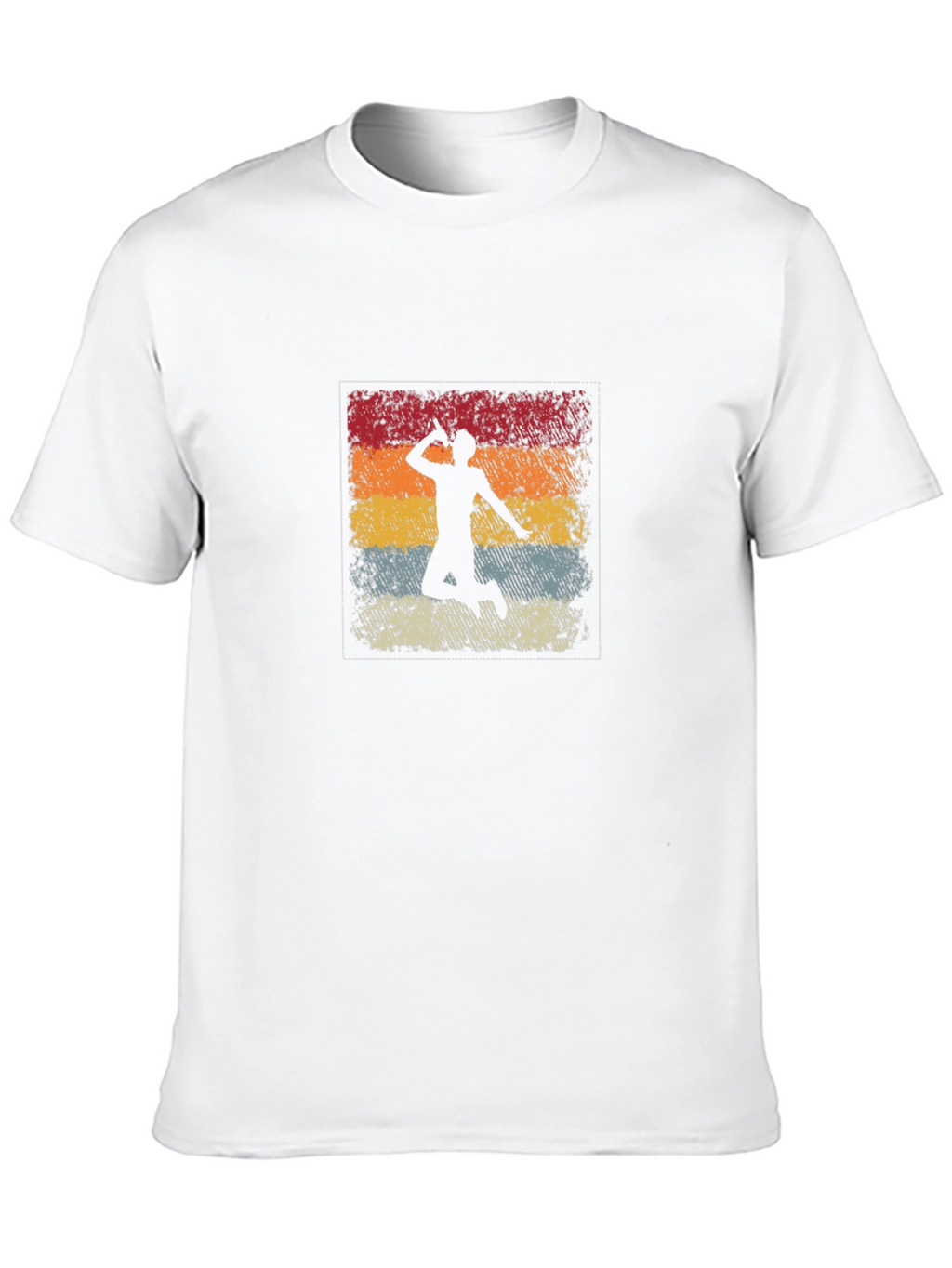 Retro Badminton Player T-Shirt