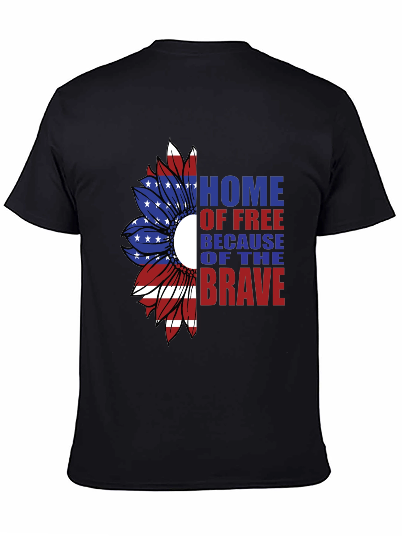 Patriotic Sunflower Graphic T-Shirt