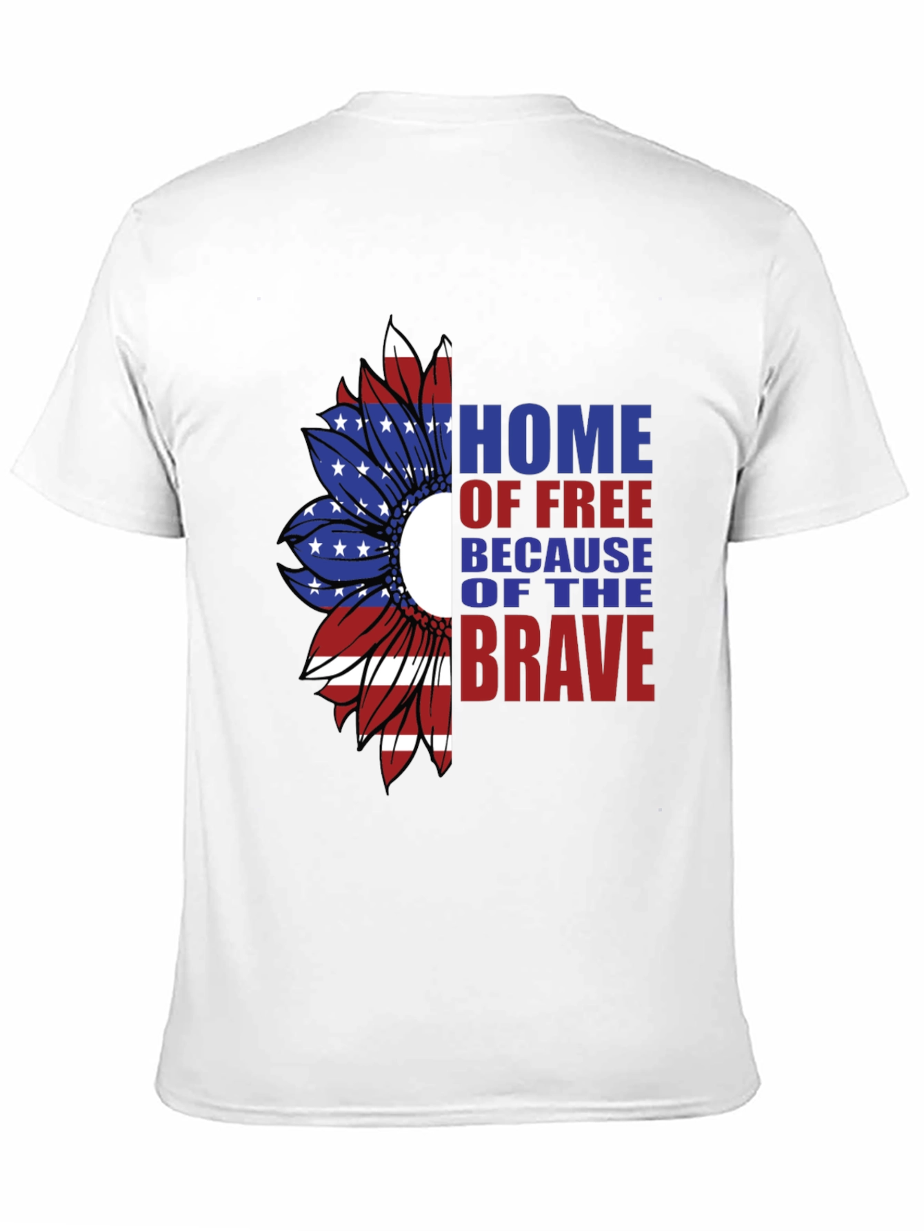 Patriotic Sunflower Graphic T-Shirt