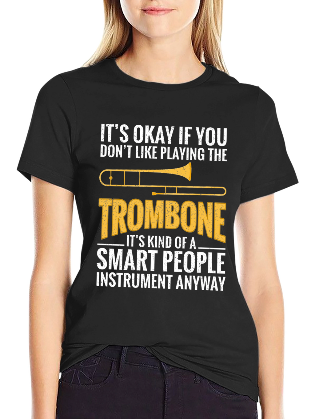 Smart People Trombone Player Funny Musician T-Shirt