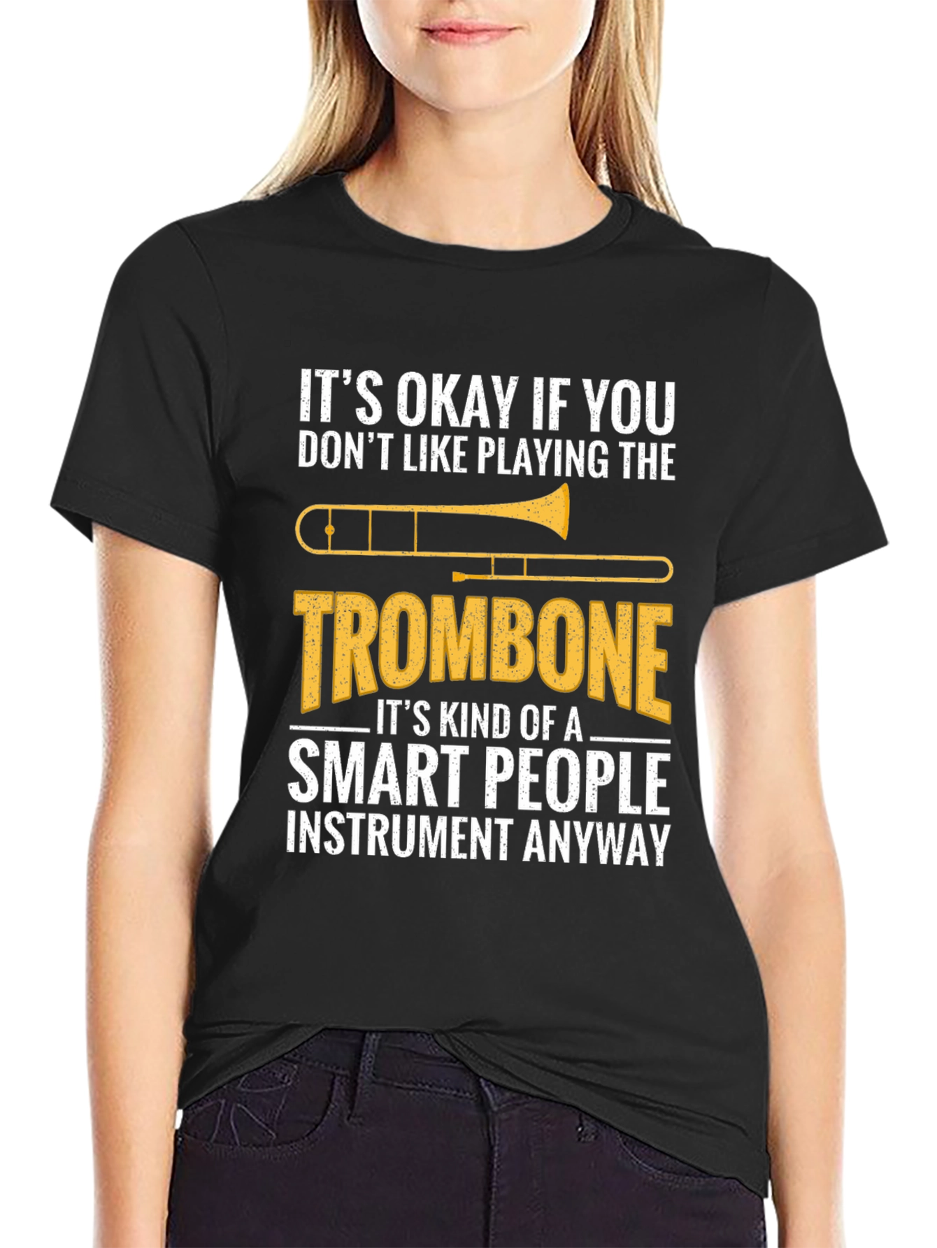 Smart People Trombone Player Funny Musician T-Shirt