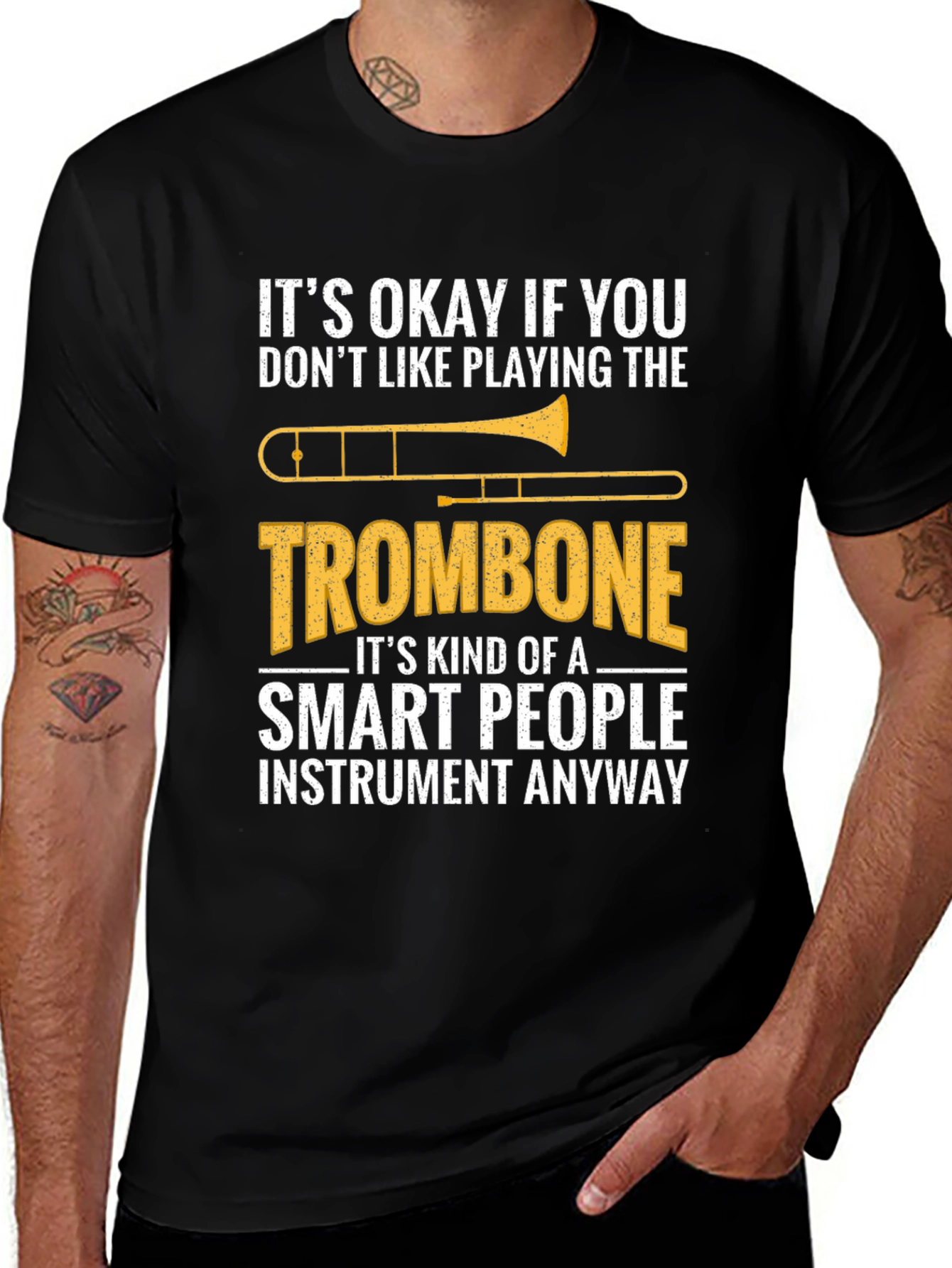 Smart People Trombone Player Funny Musician T-Shirt