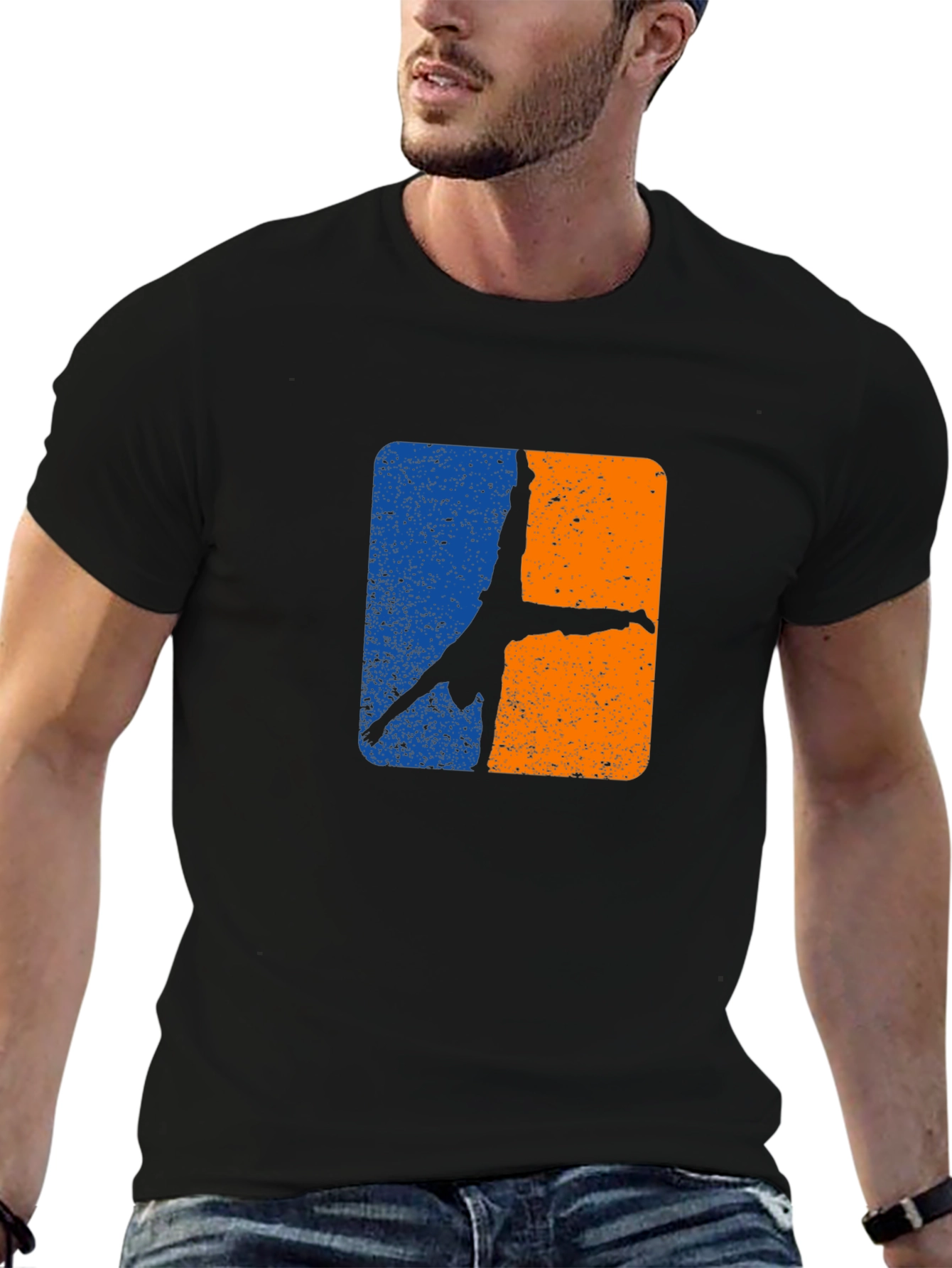 Gymnast Handstand Graphic Tee - Black