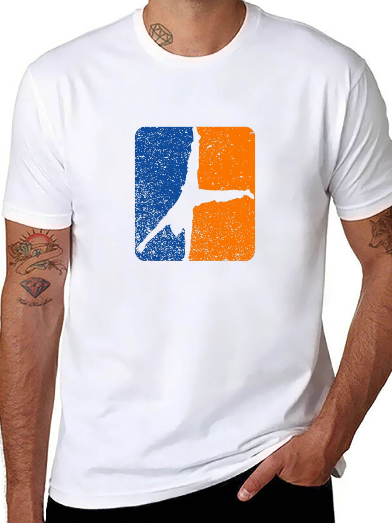 Gymnast Handstand Graphic Tee - Black