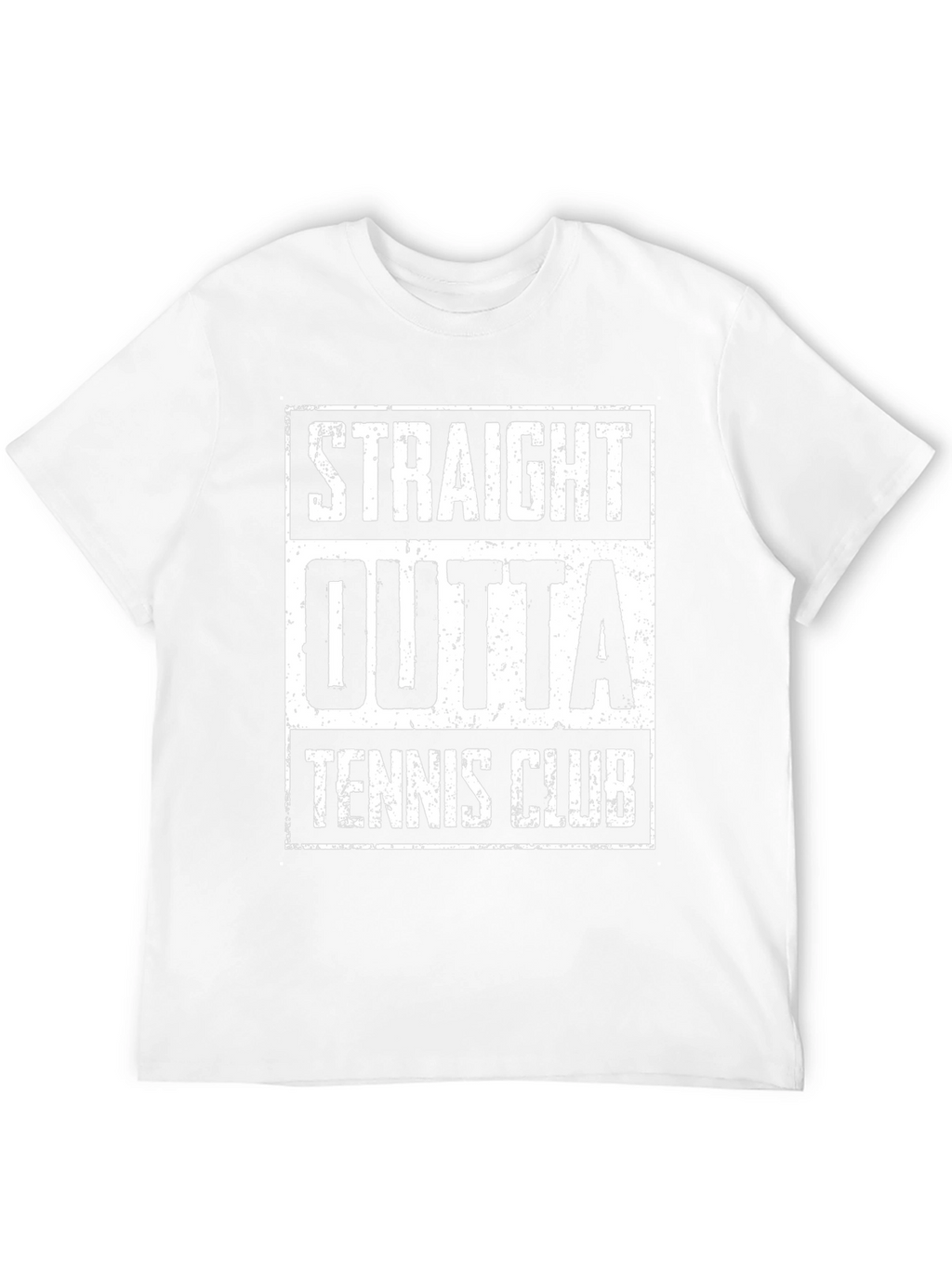 Straight Outta Tennis Club Black Graphic Tee